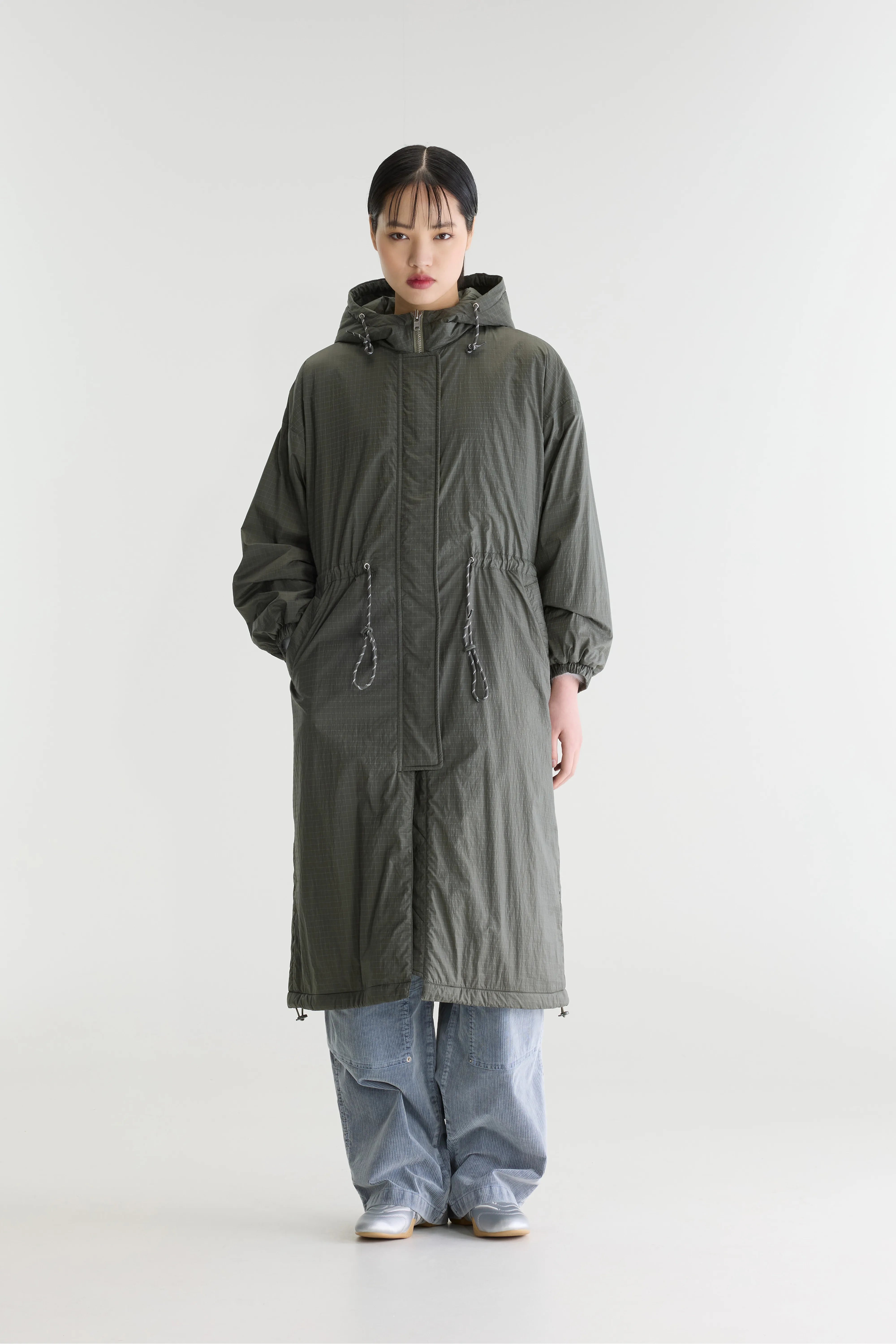 Manteau à capuche Heleny (262 / W / METAL GREEN)