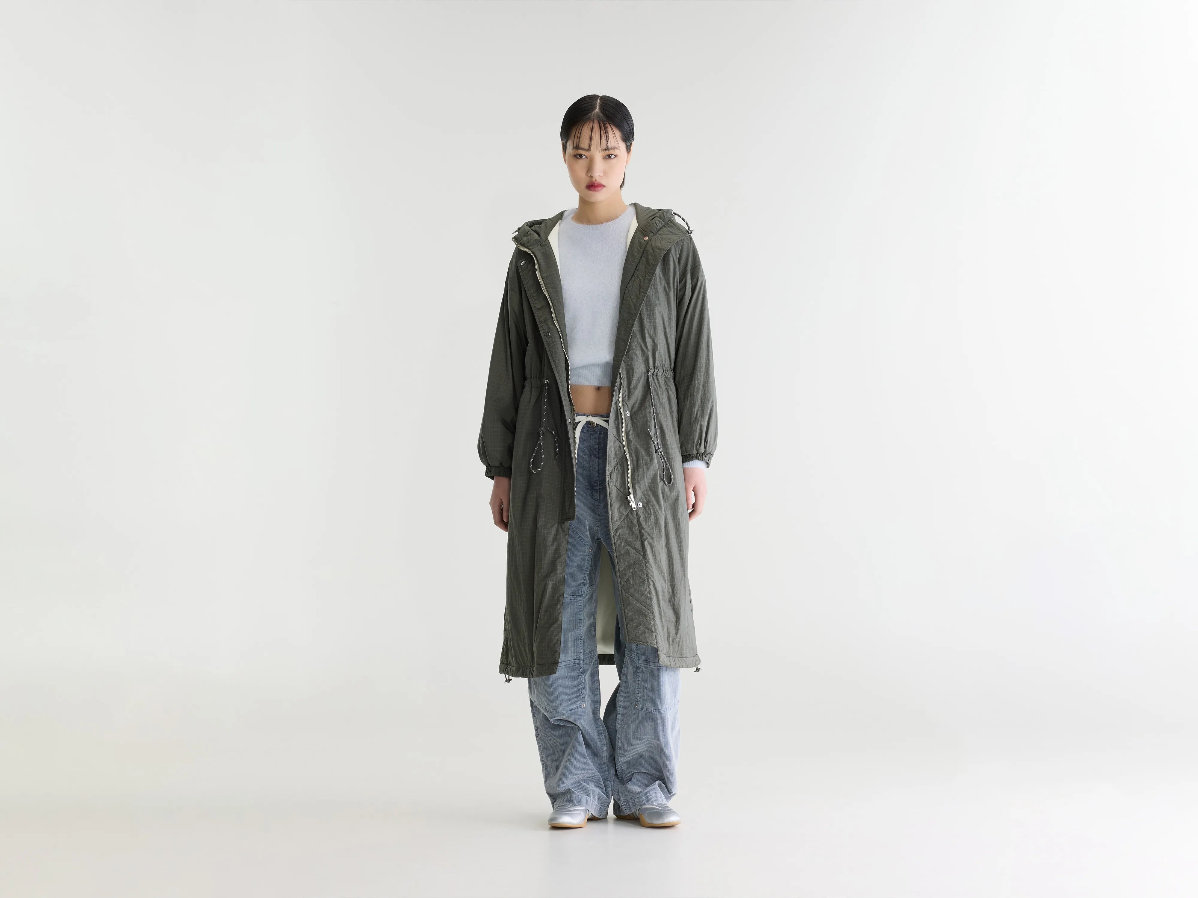 Manteau à capuche Heleny (262 / W / METAL GREEN)