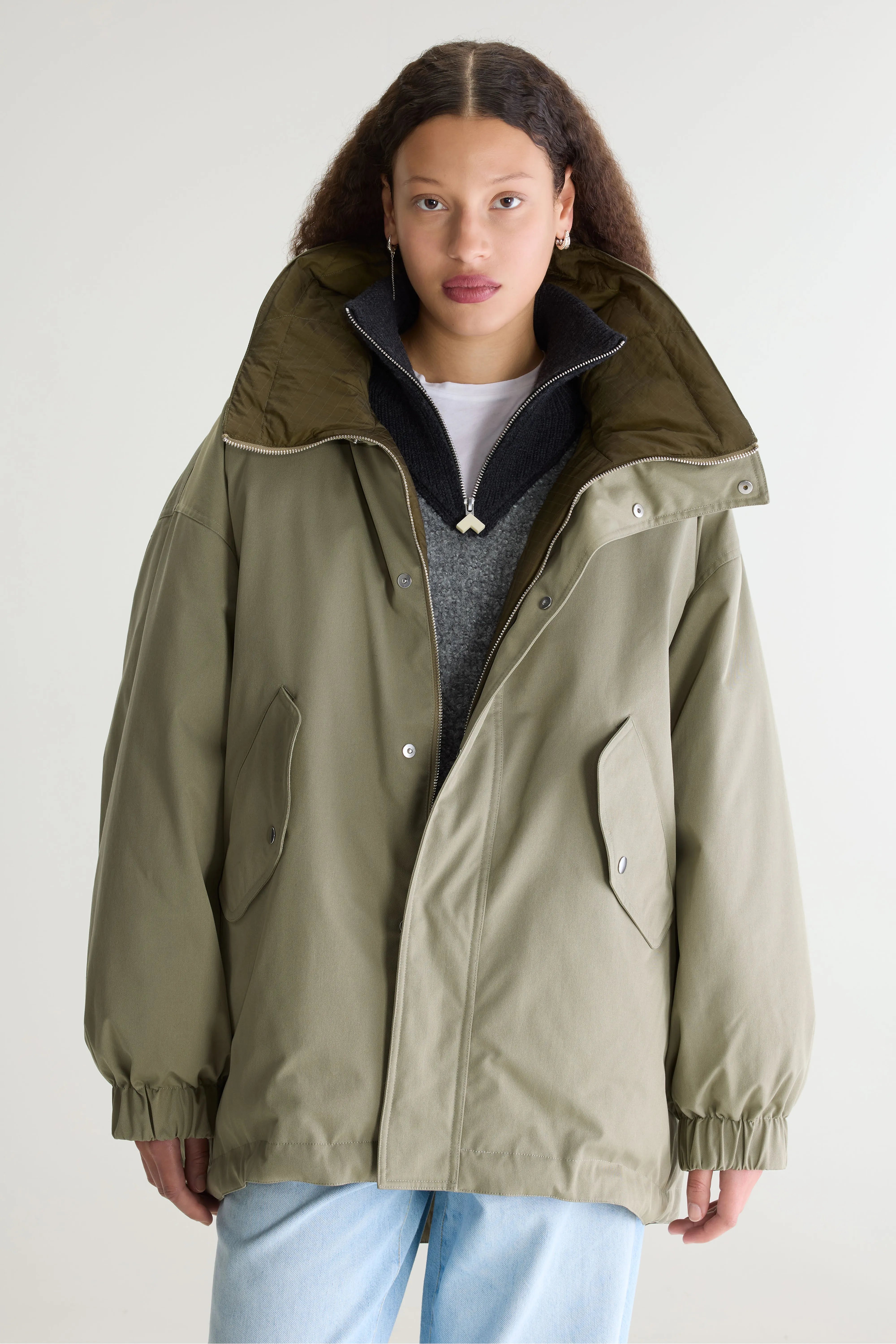 Hedi parka met capuchon (262 / W / SHADOW)