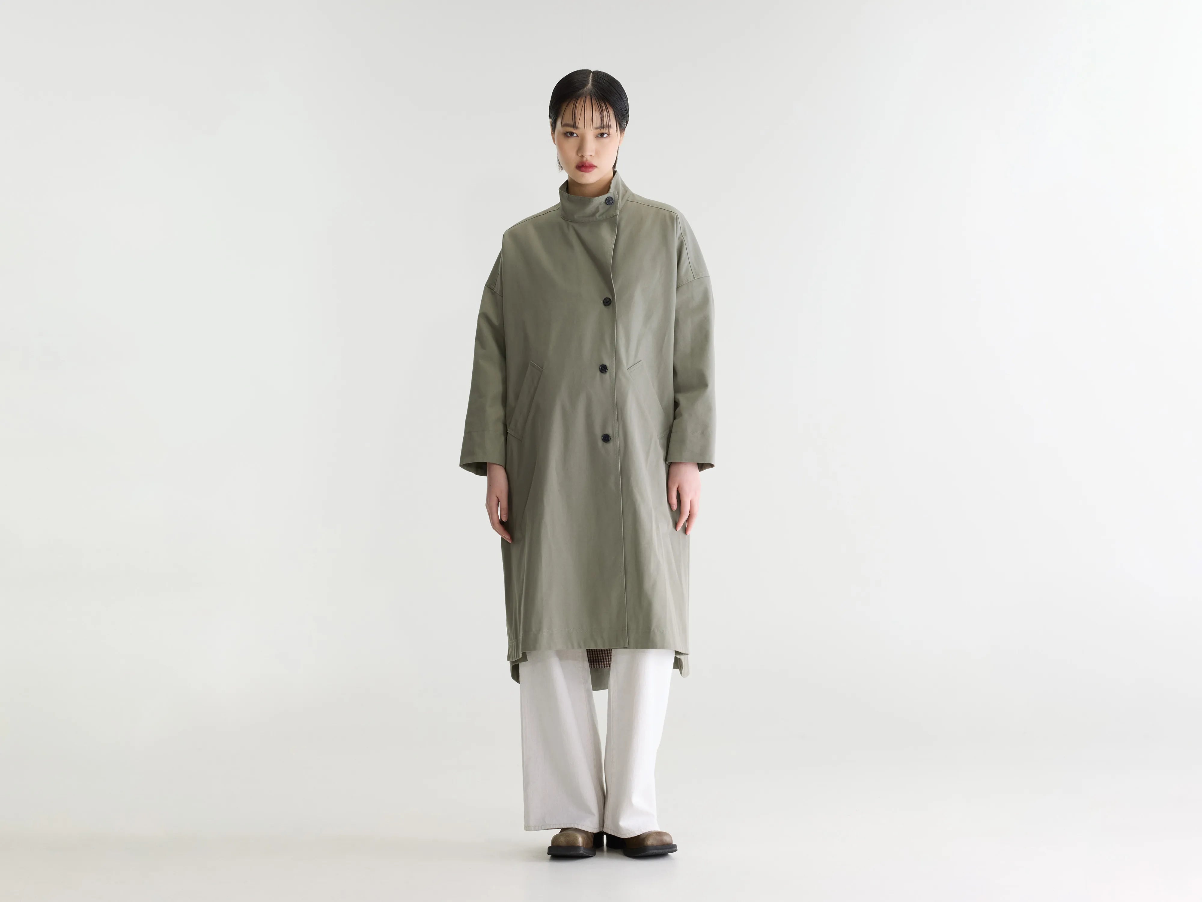 Juttac trenchcoat (262 / W / METAL GREEN)