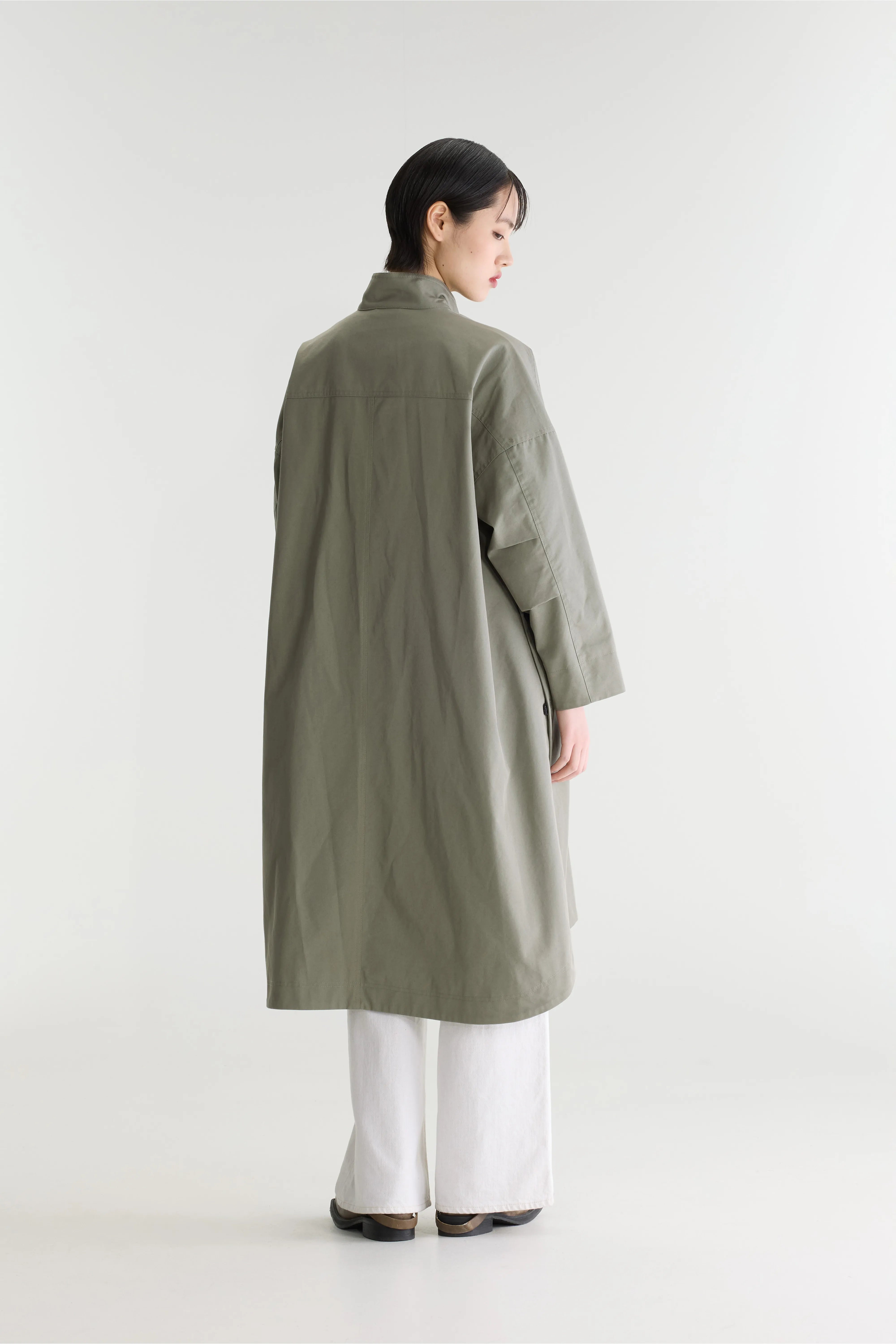 Juttac trench coat (262 / W / METAL GREEN)