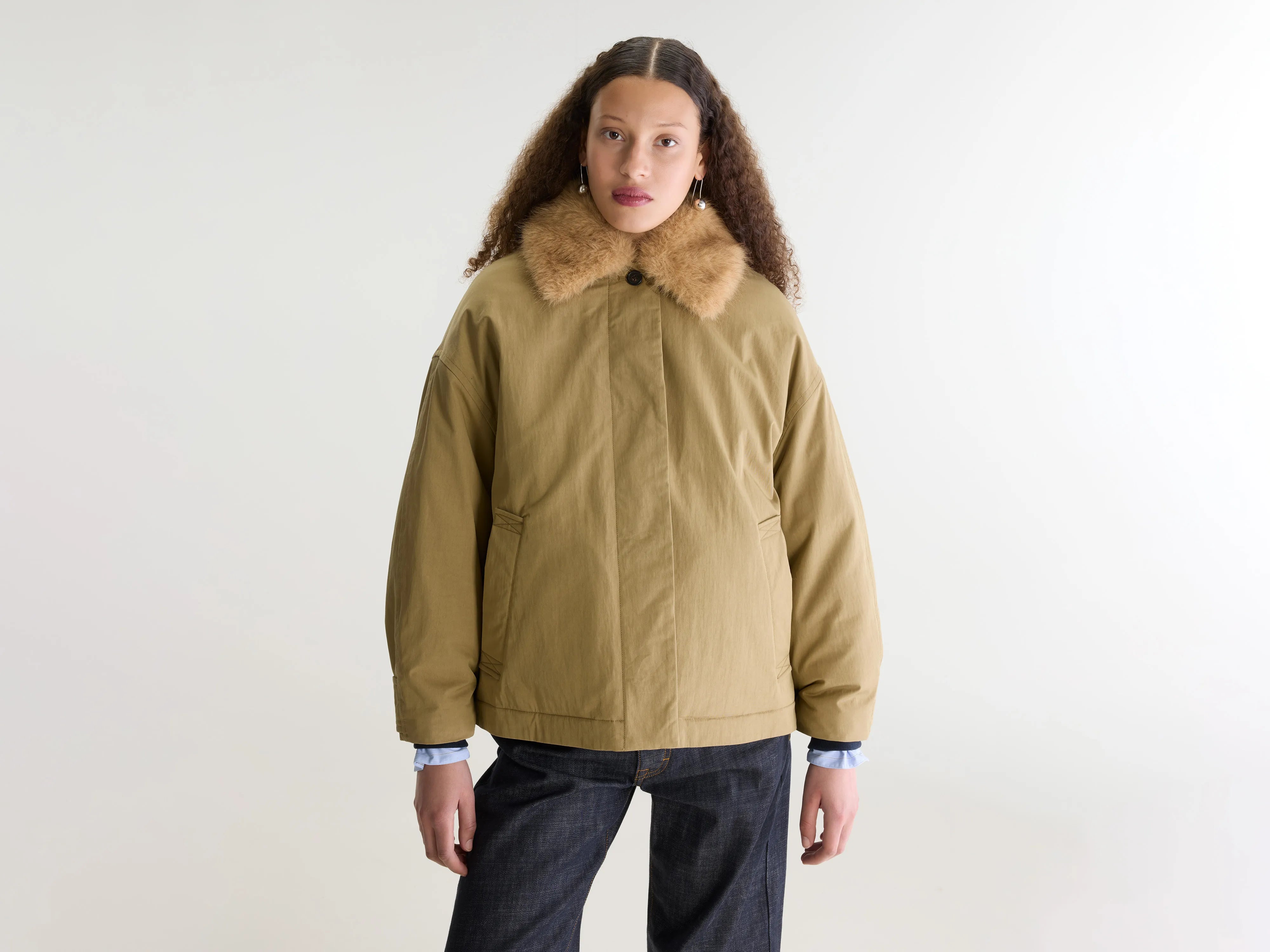 Hilma trench-stijl jas (262 / W / SOIL)