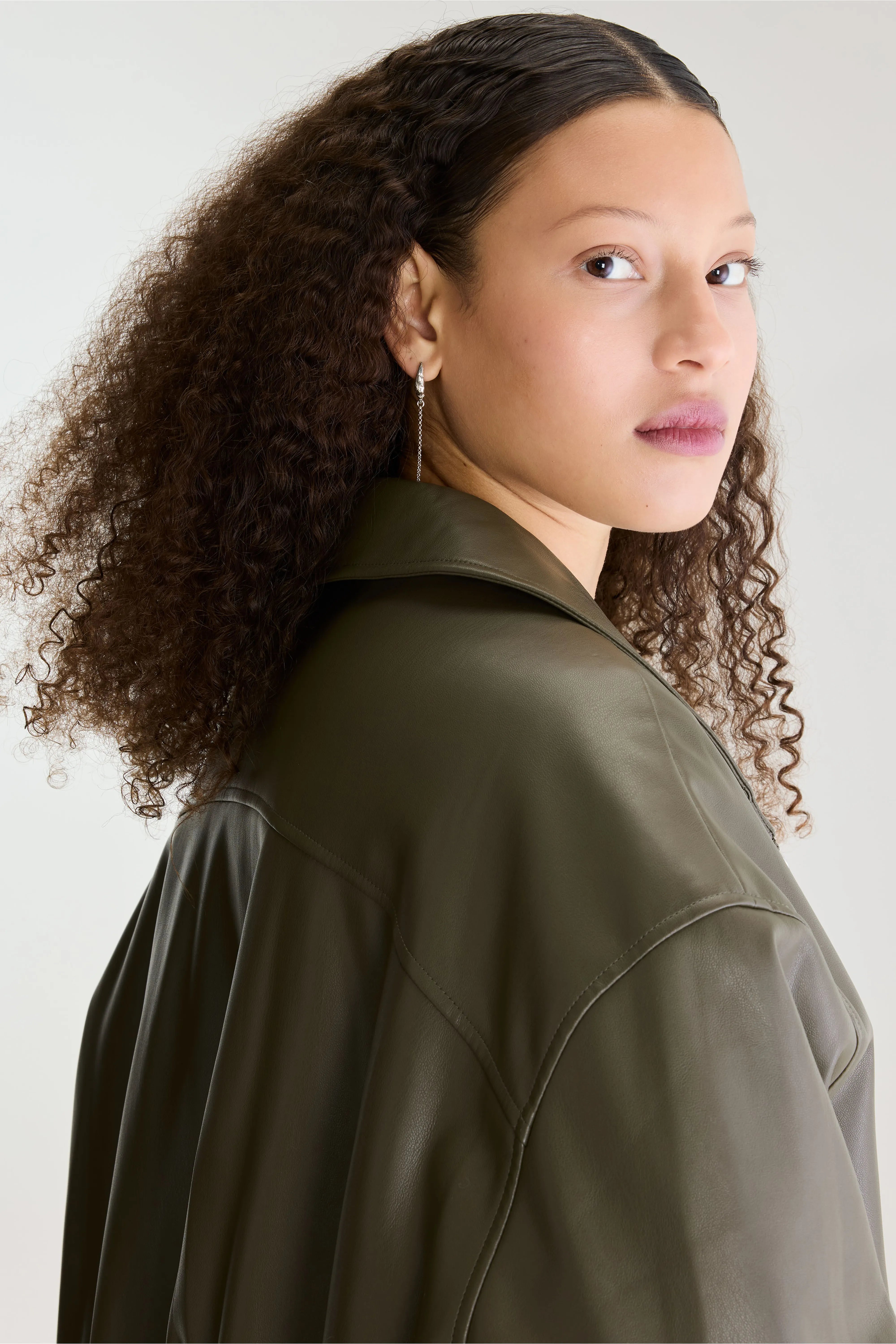 Veste en similicuir Jellis (262 / W / DUSTY OLIVE)