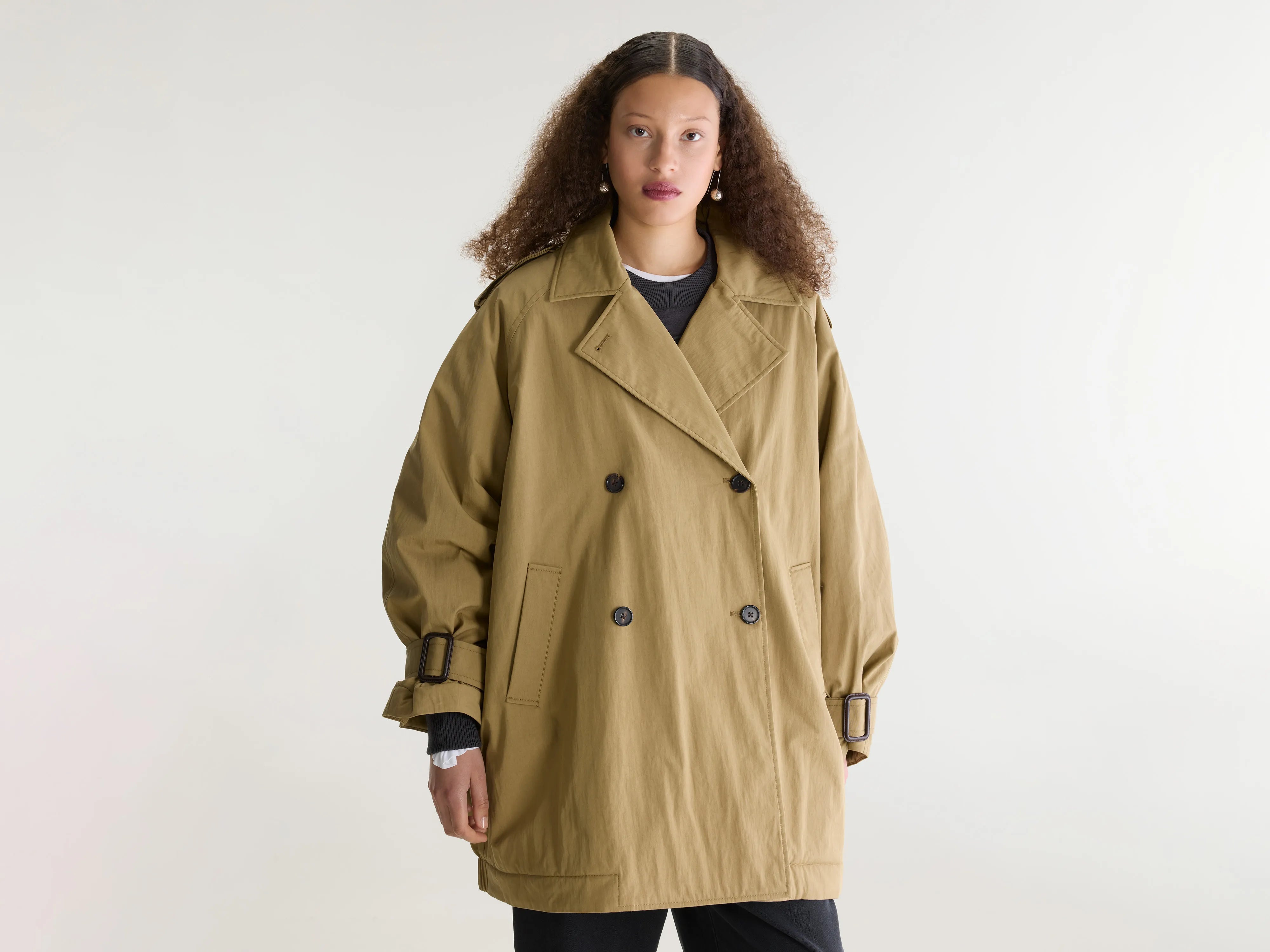 Veste courte façon trench Harlon (262 / W / SOIL)