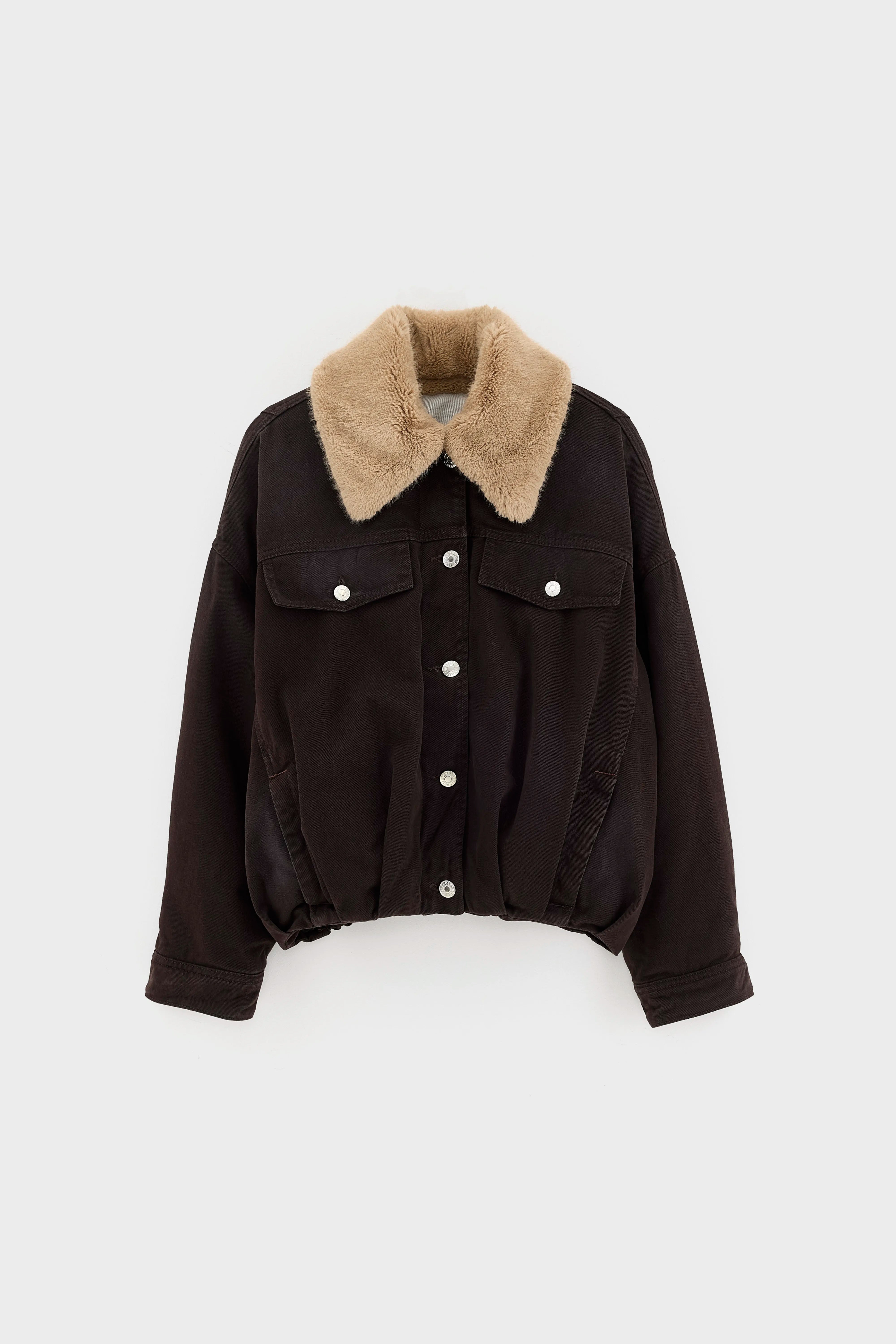 Veste en denim Pias (262 / W / DARK ROAST)