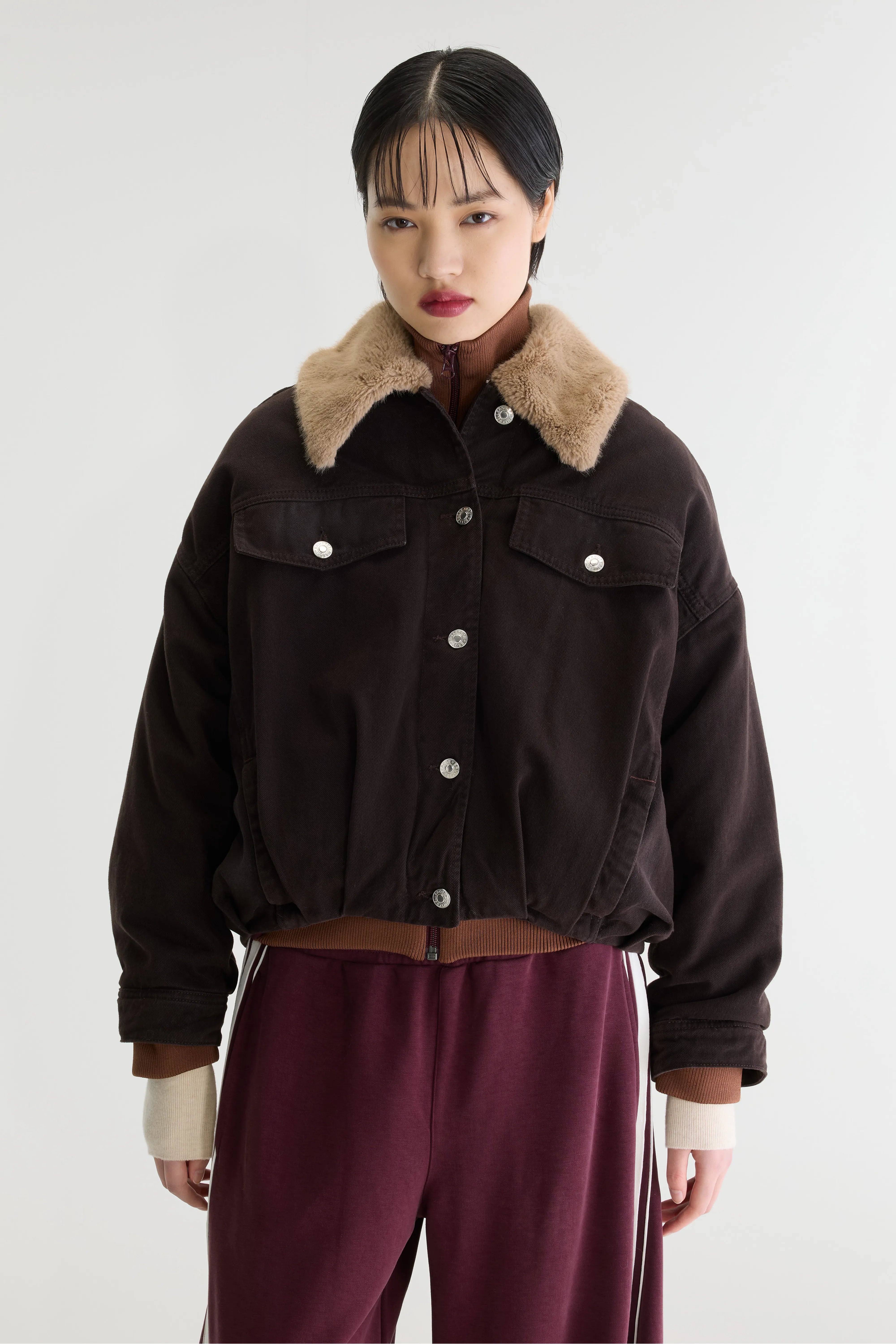 Veste en denim Pias (262 / W / DARK ROAST)