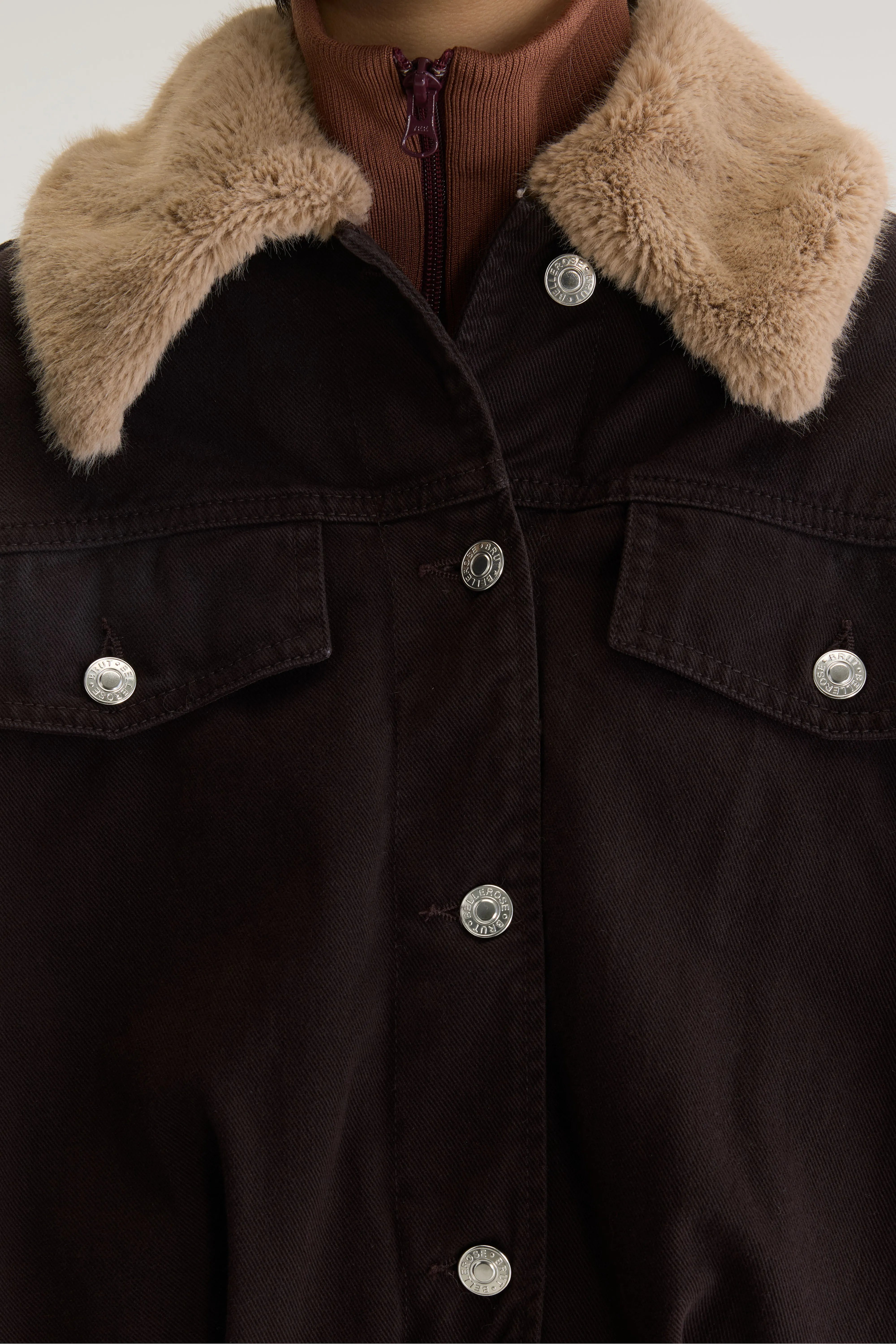 Veste en denim Pias (262 / W / DARK ROAST)