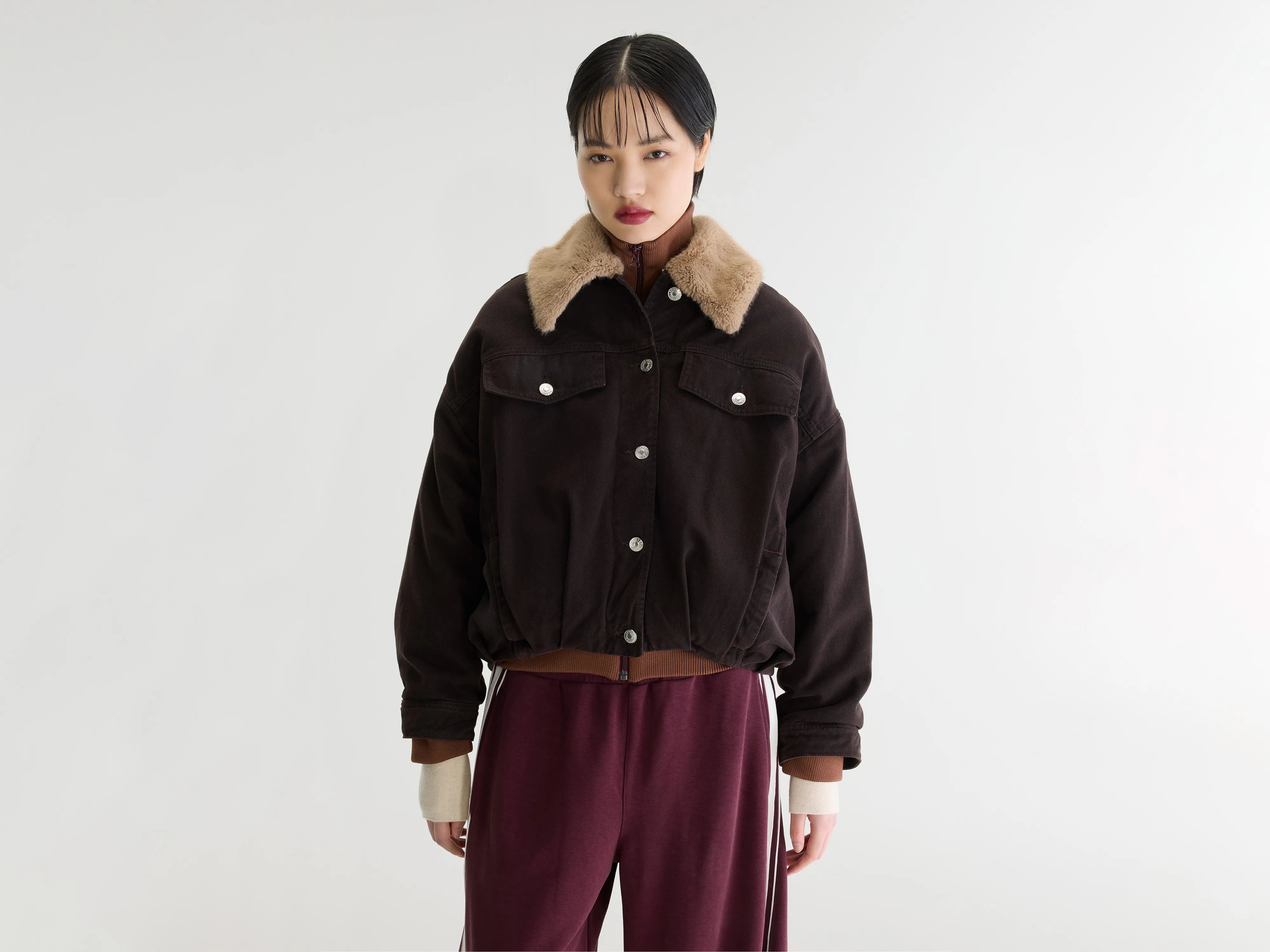 Veste en denim Pias (262 / W / DARK ROAST)
