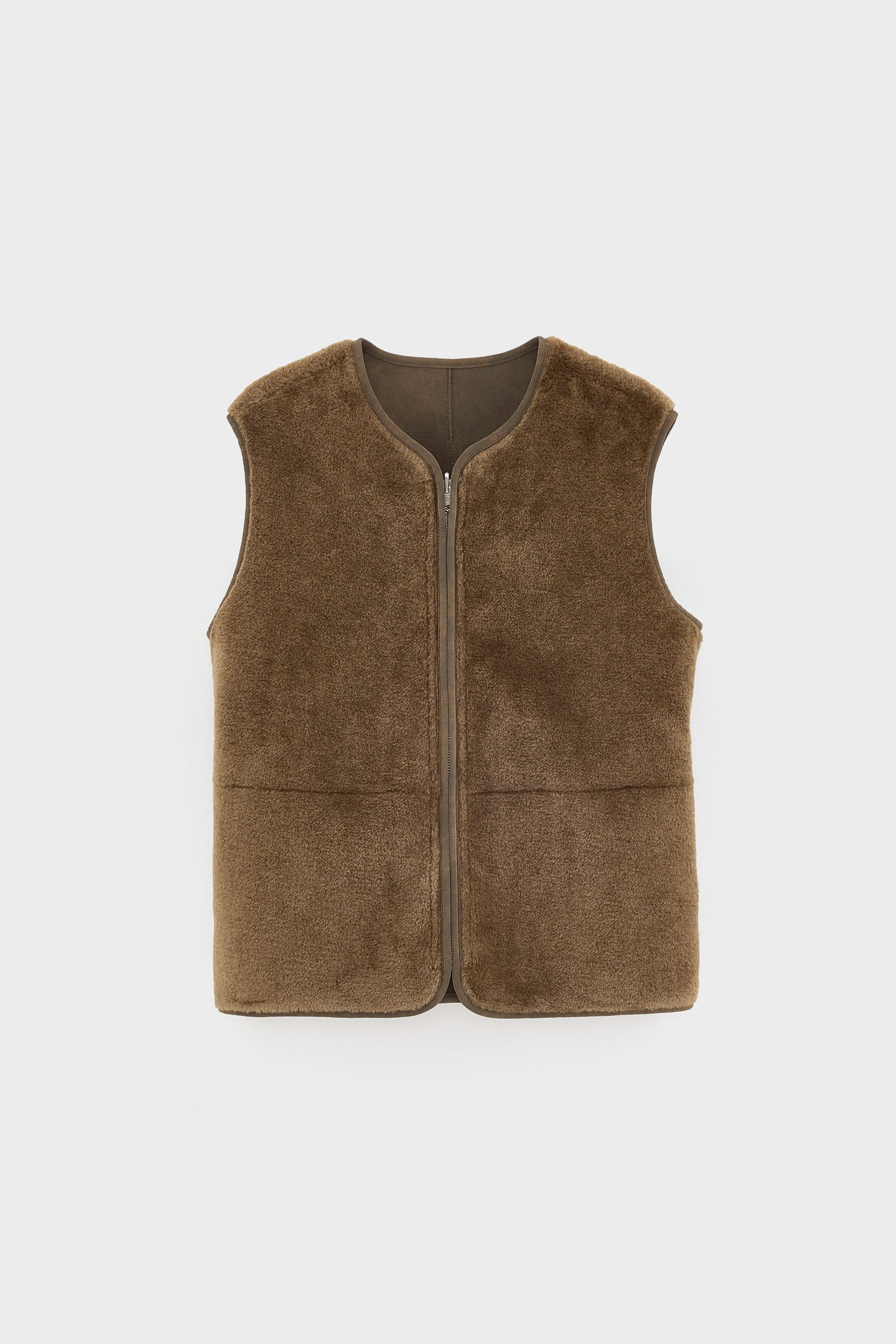 Elinor mouwloos jasje (262 / W / MOCCA)