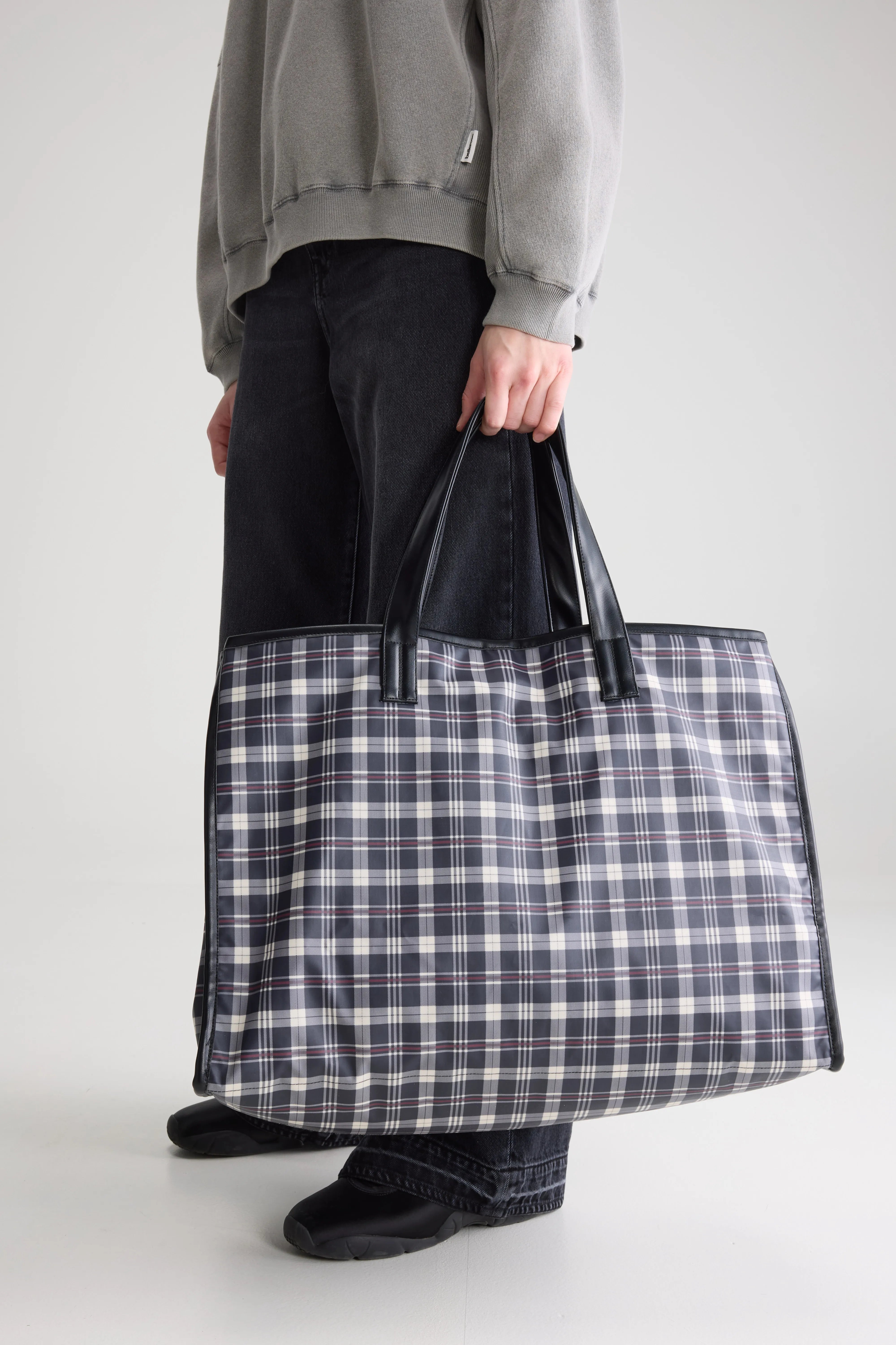 Hecky checked tote bag (262 / W / CHECK A)