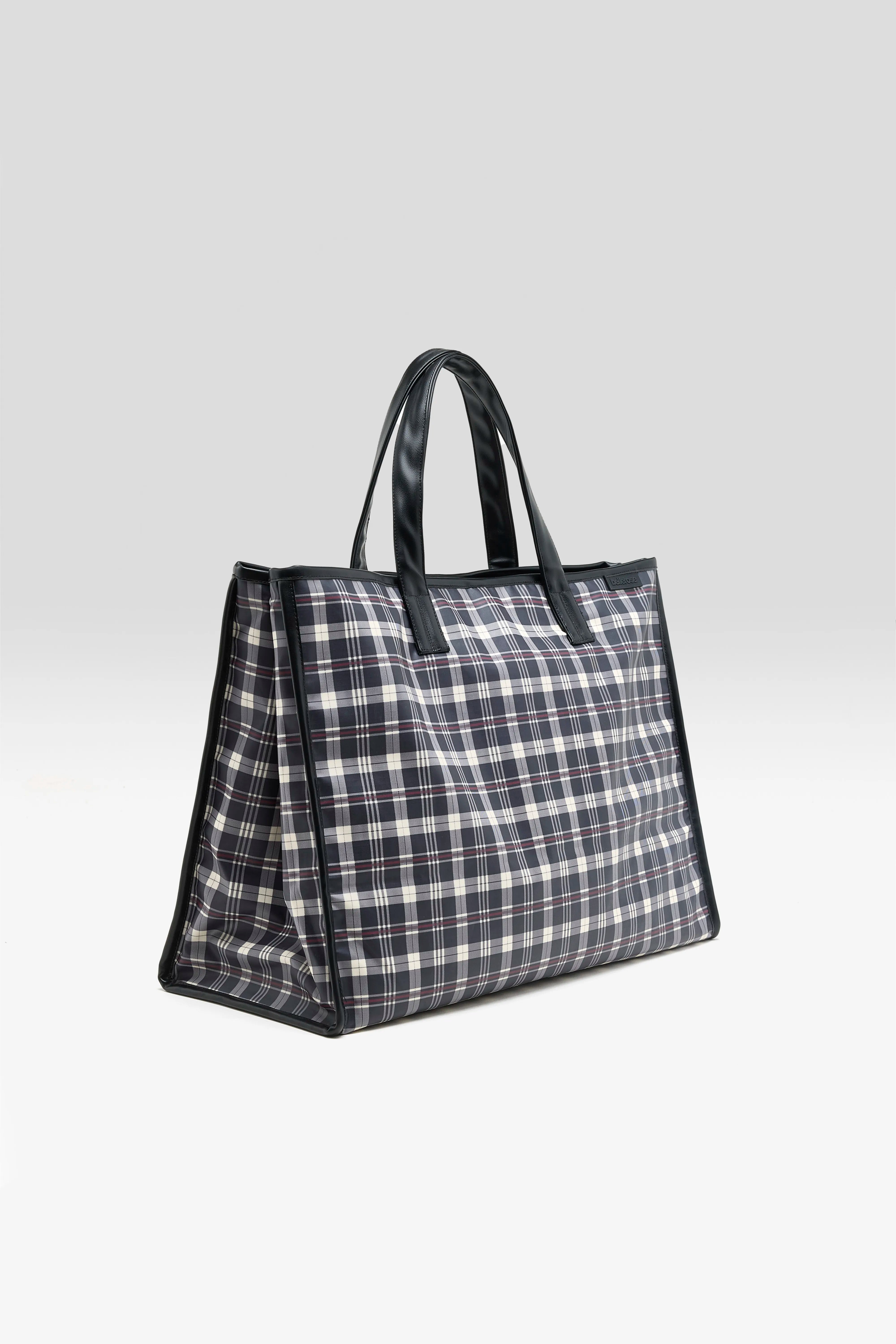Hecky checked tote bag (262 / W / CHECK A)