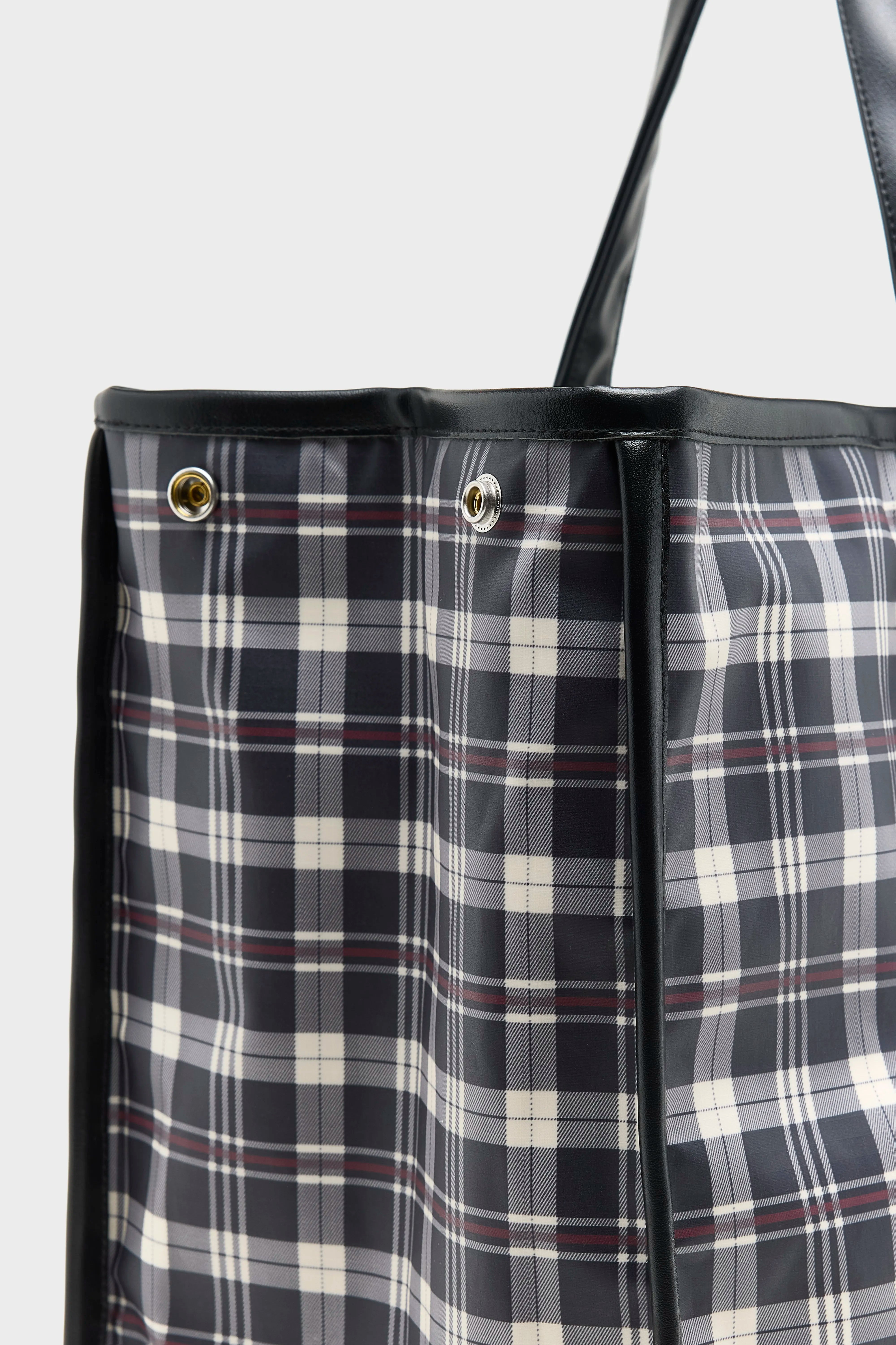 Hecky checked tote bag (262 / W / CHECK A)