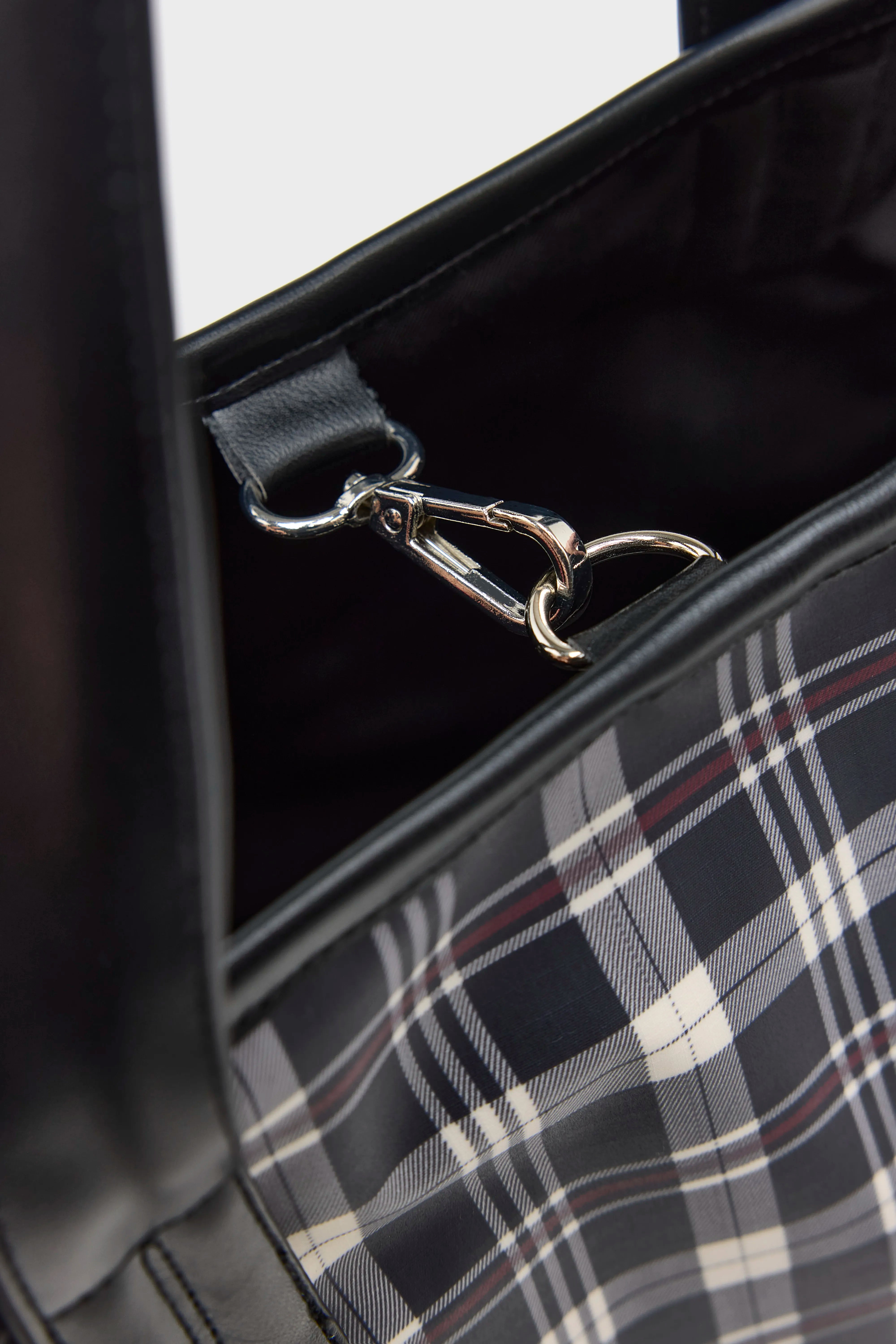 Hecky checked tote bag (262 / W / CHECK A)
