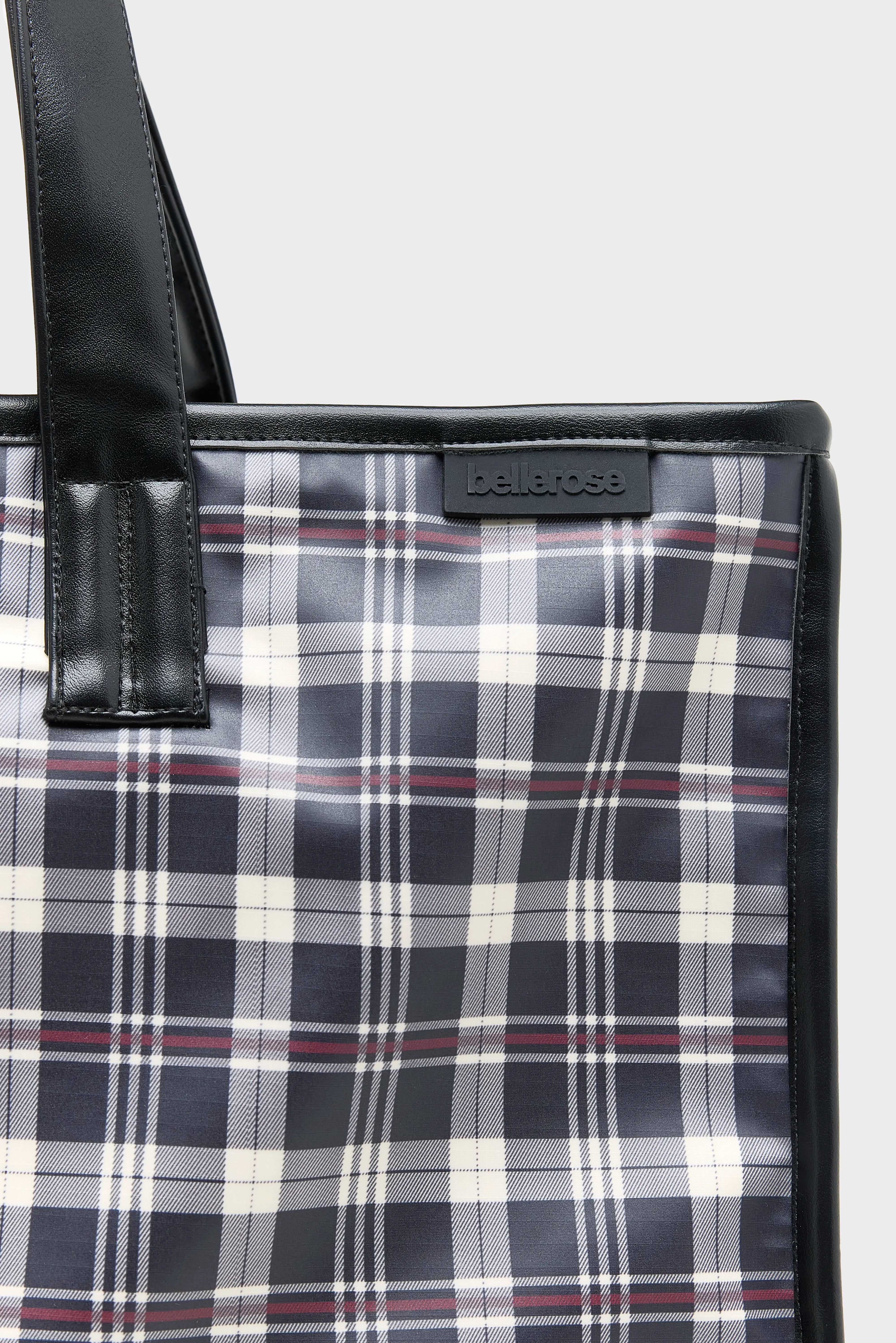 Hecky checked tote bag (262 / W / CHECK A)