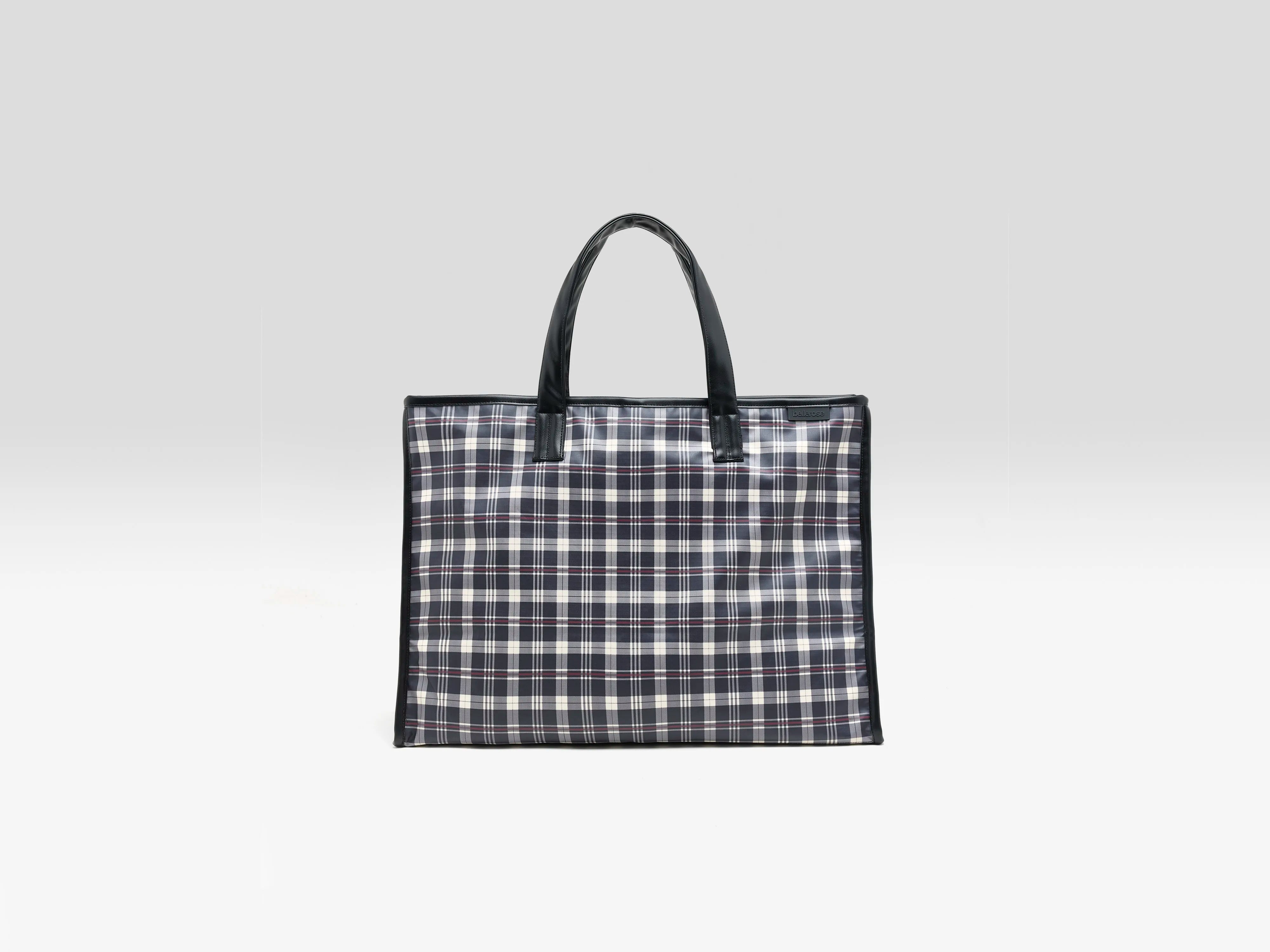 Hecky checked tote bag (262 / W / CHECK A)
