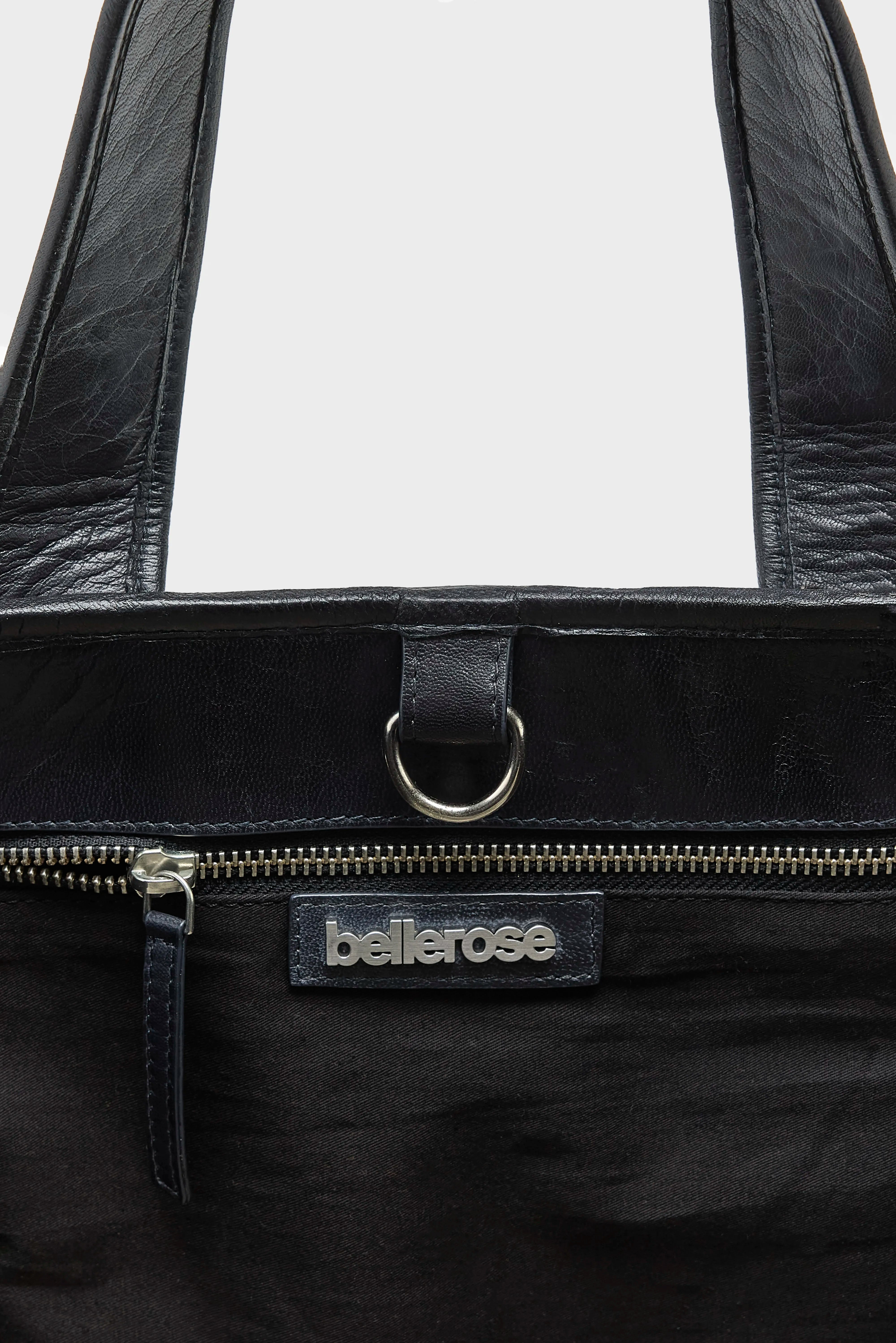 Kub large woven leather bag (262 / W / BLACK)