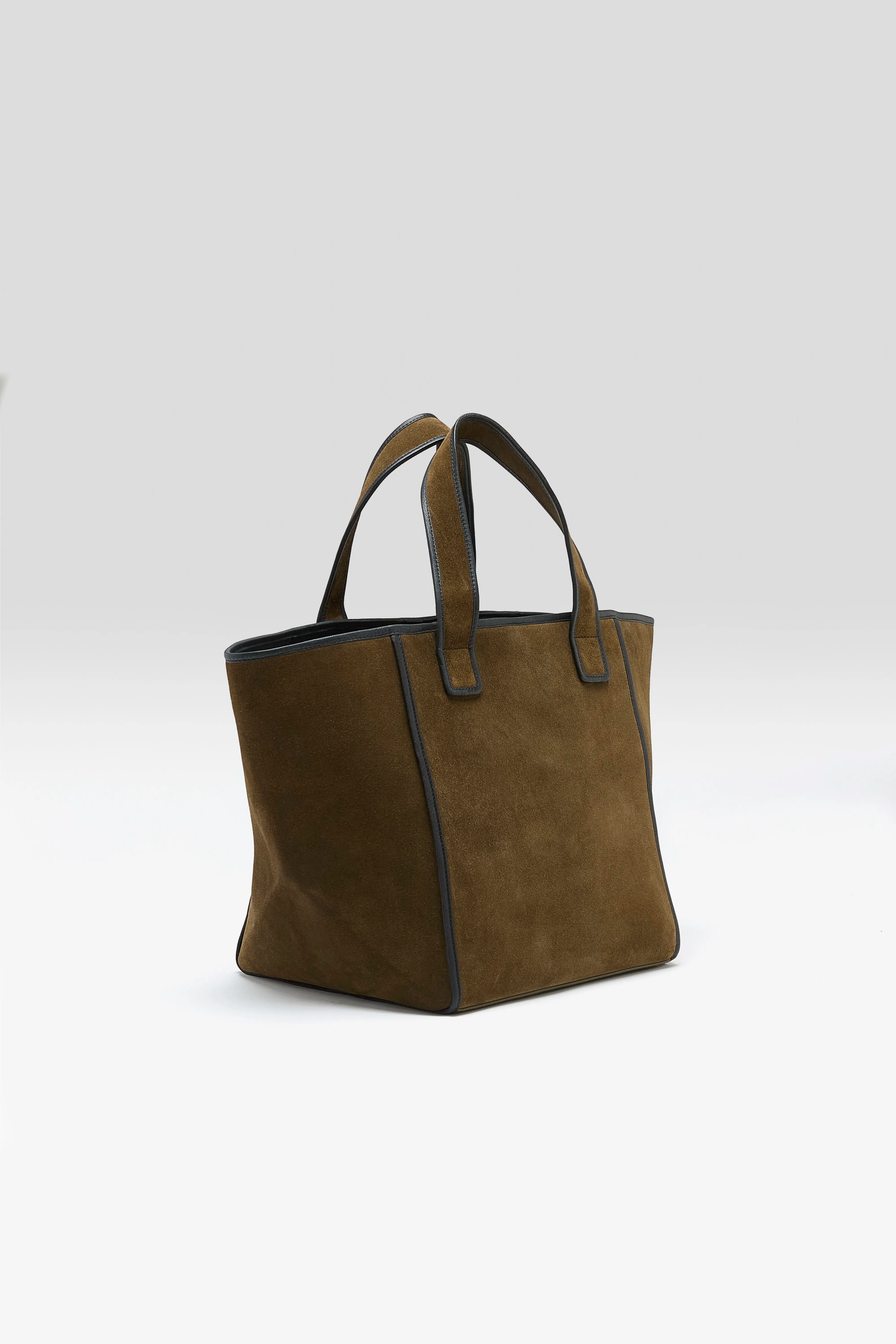 Kub large suede-leather bag (262 / W / ARMY)