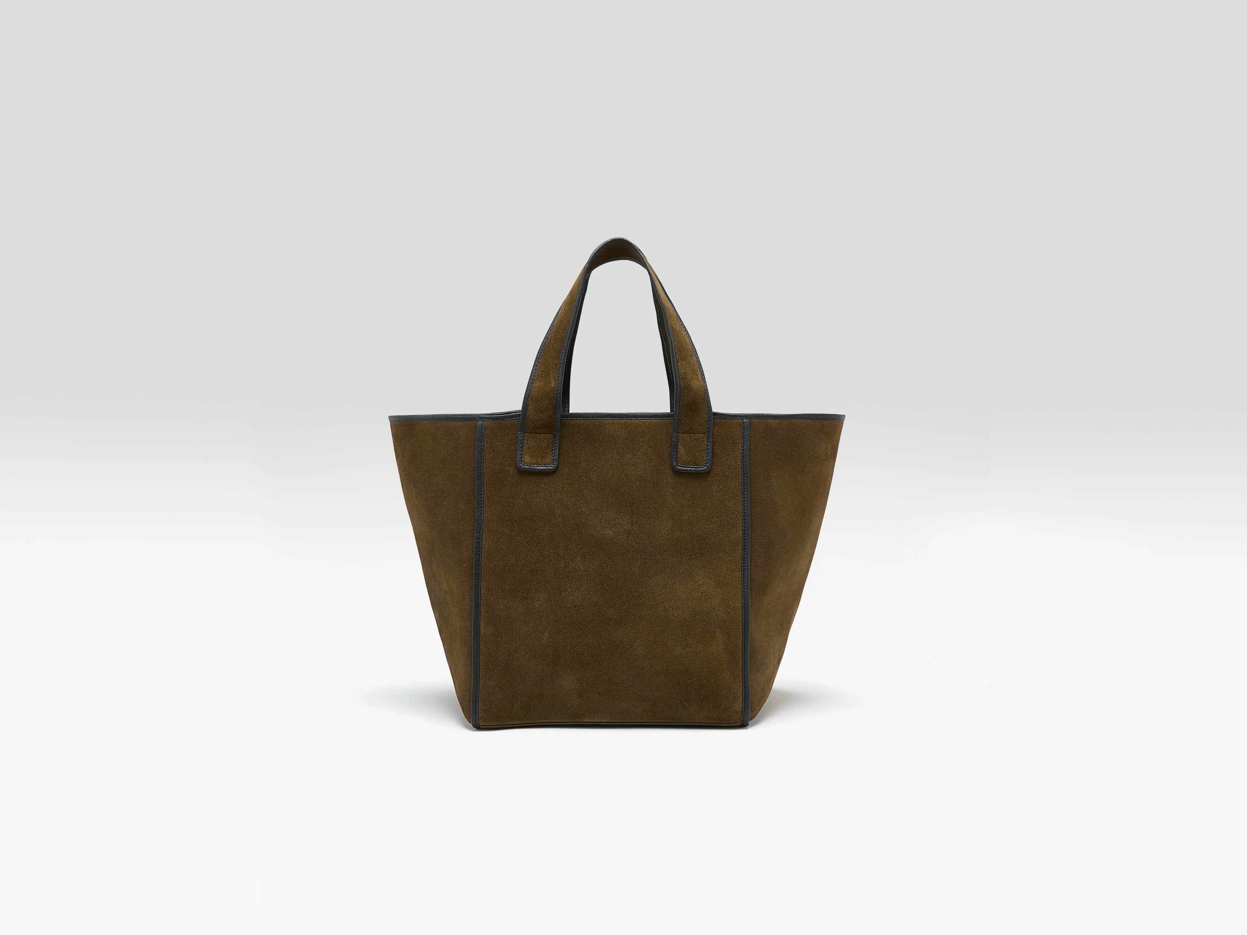 Kub large suede-leather bag (262 / W / ARMY)