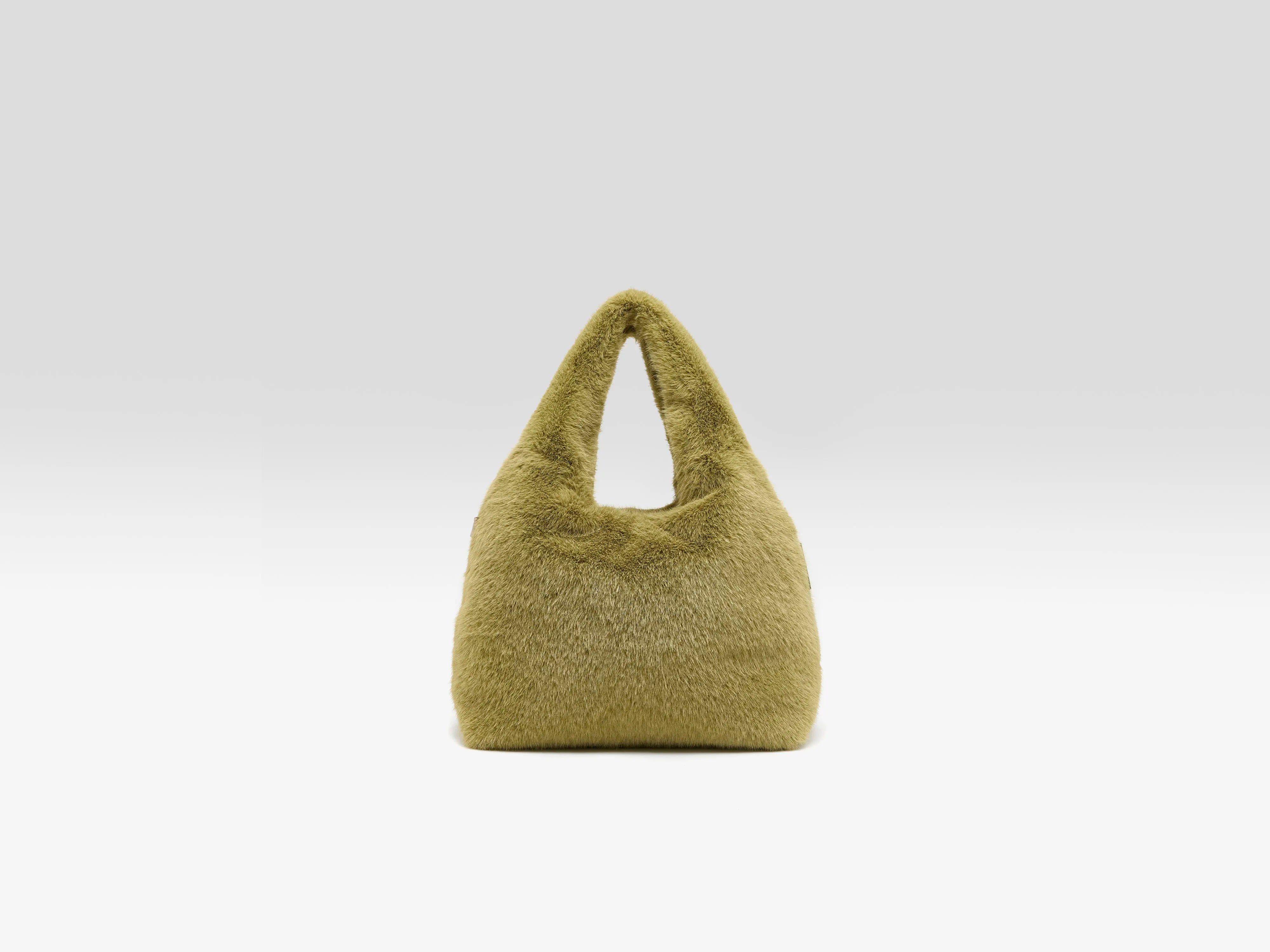 Sac à main en fausse fourrure Helga (262 / W / TILLEUL)