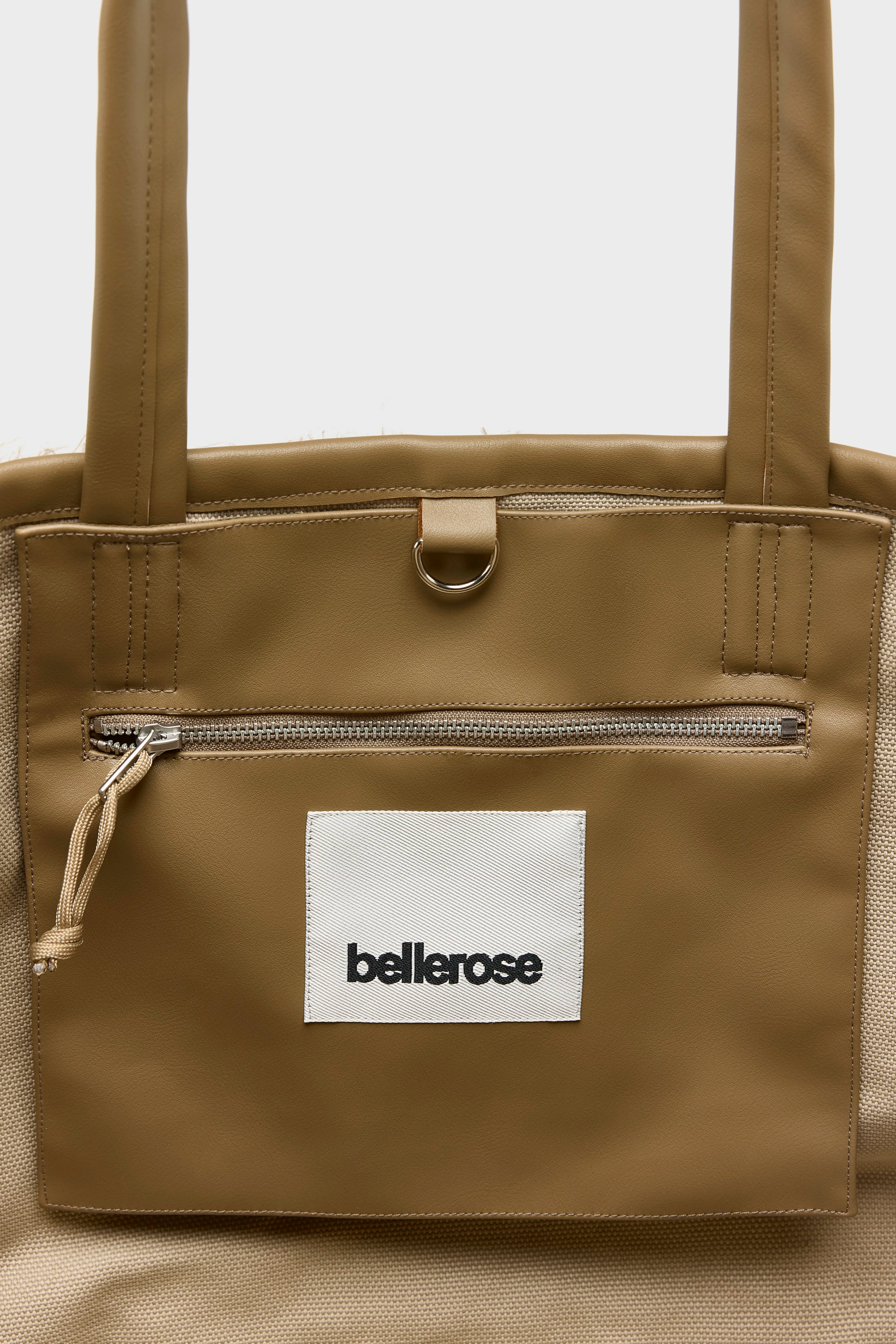 Hetje tote bag van imitatiebont (262 / W / BONE)