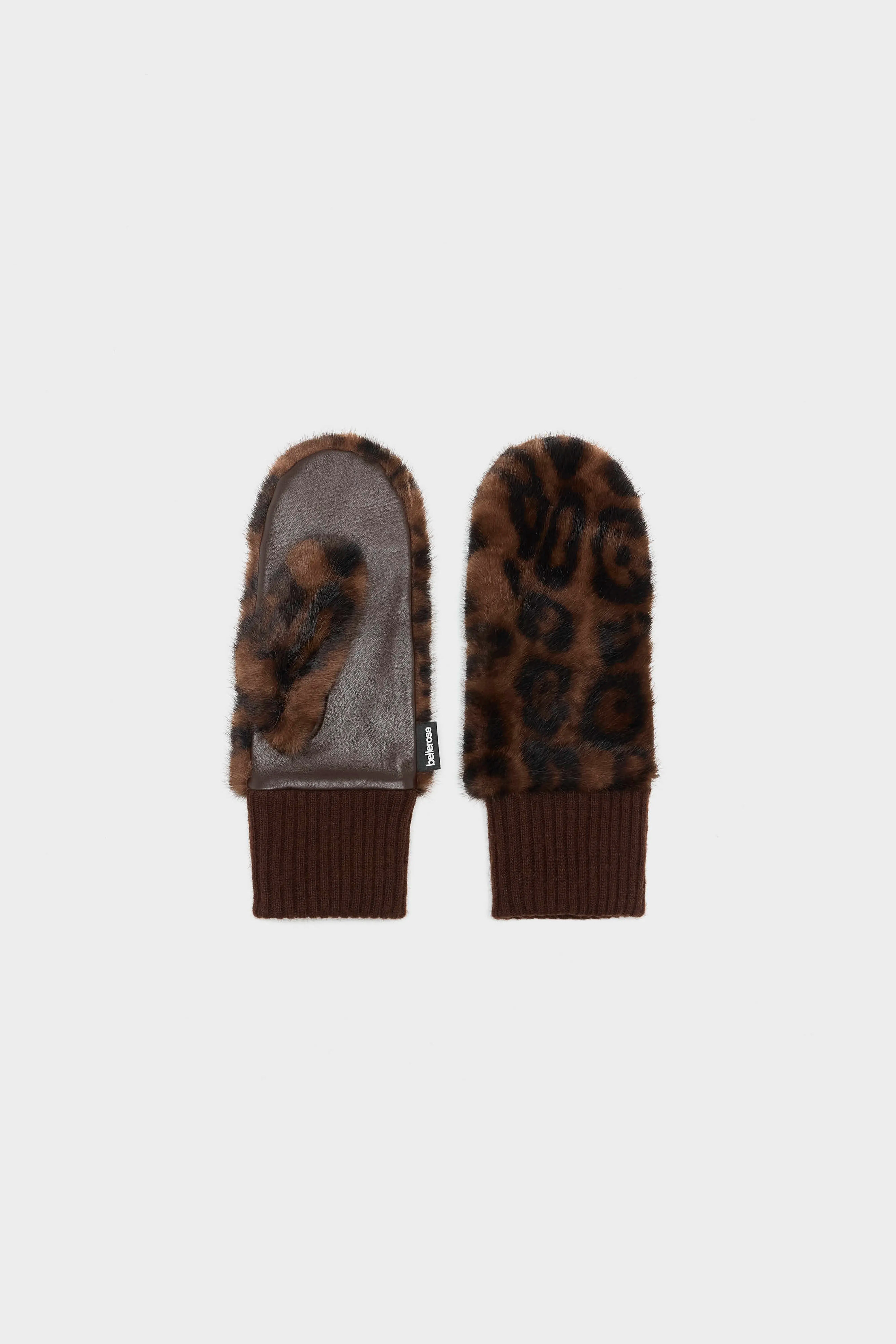 Madina faux-fur mittens (262 / W / COMBO A)