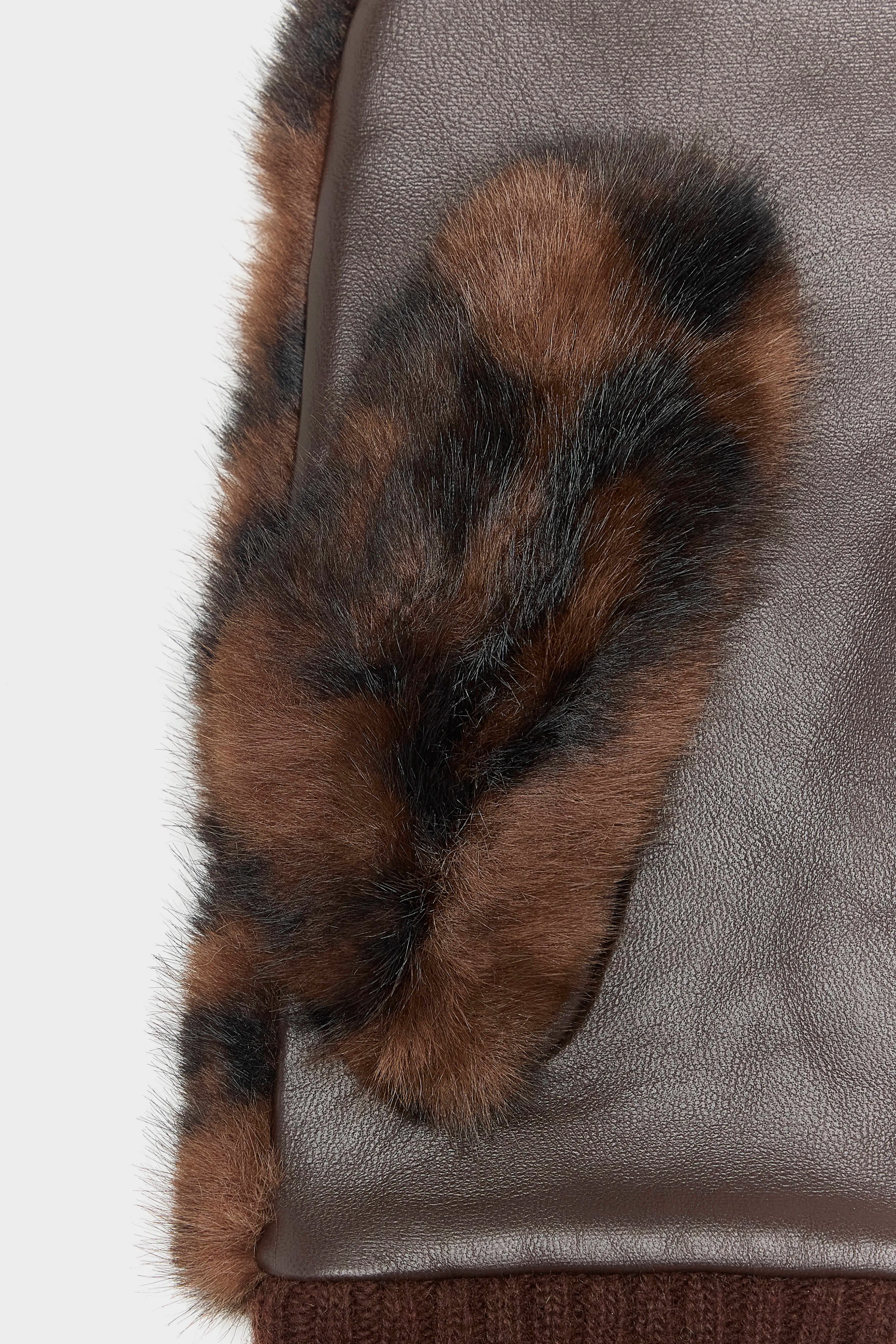Madina faux-fur mittens (262 / W / COMBO A)