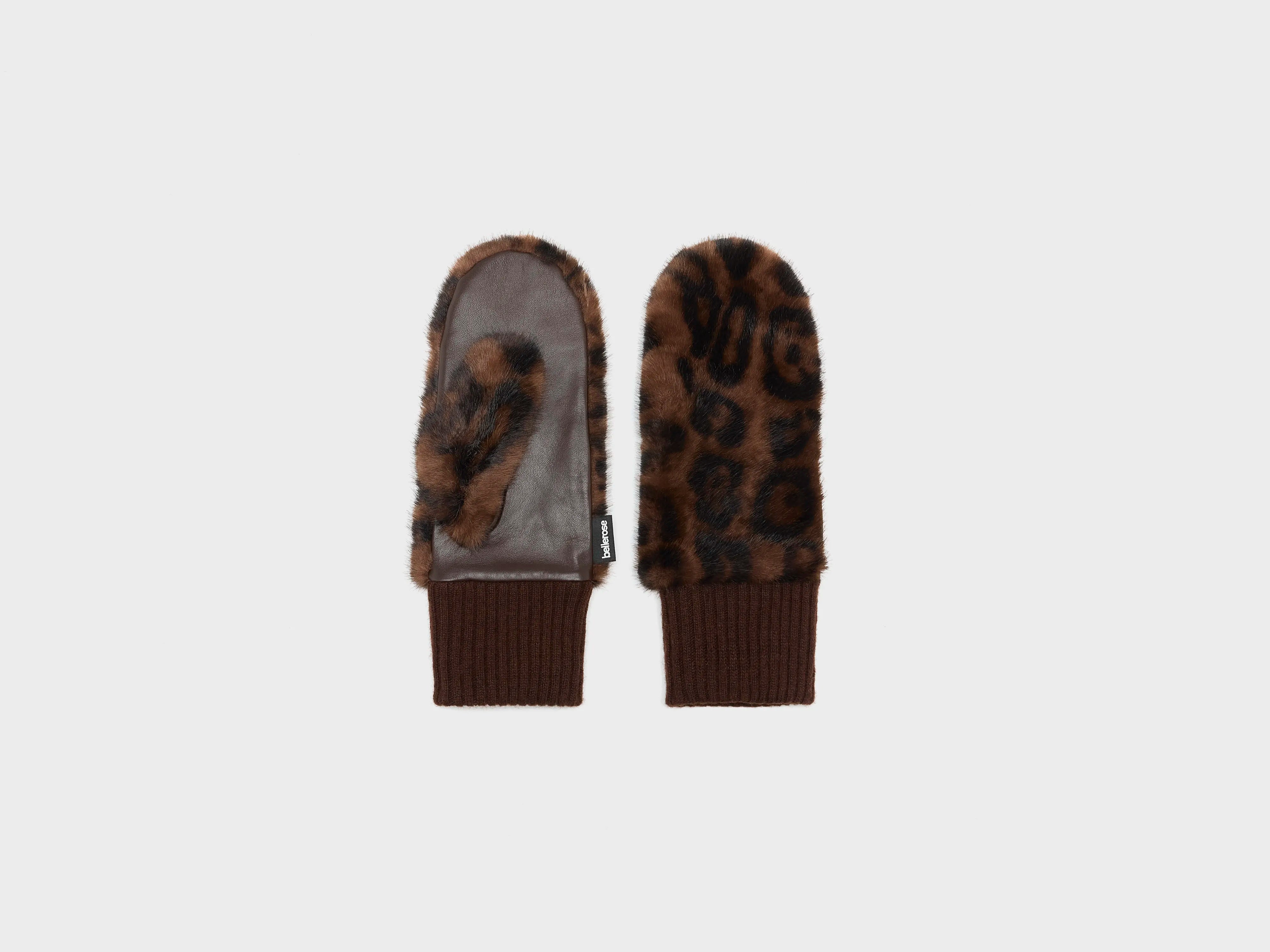 Madina faux-fur mittens (262 / W / COMBO A)