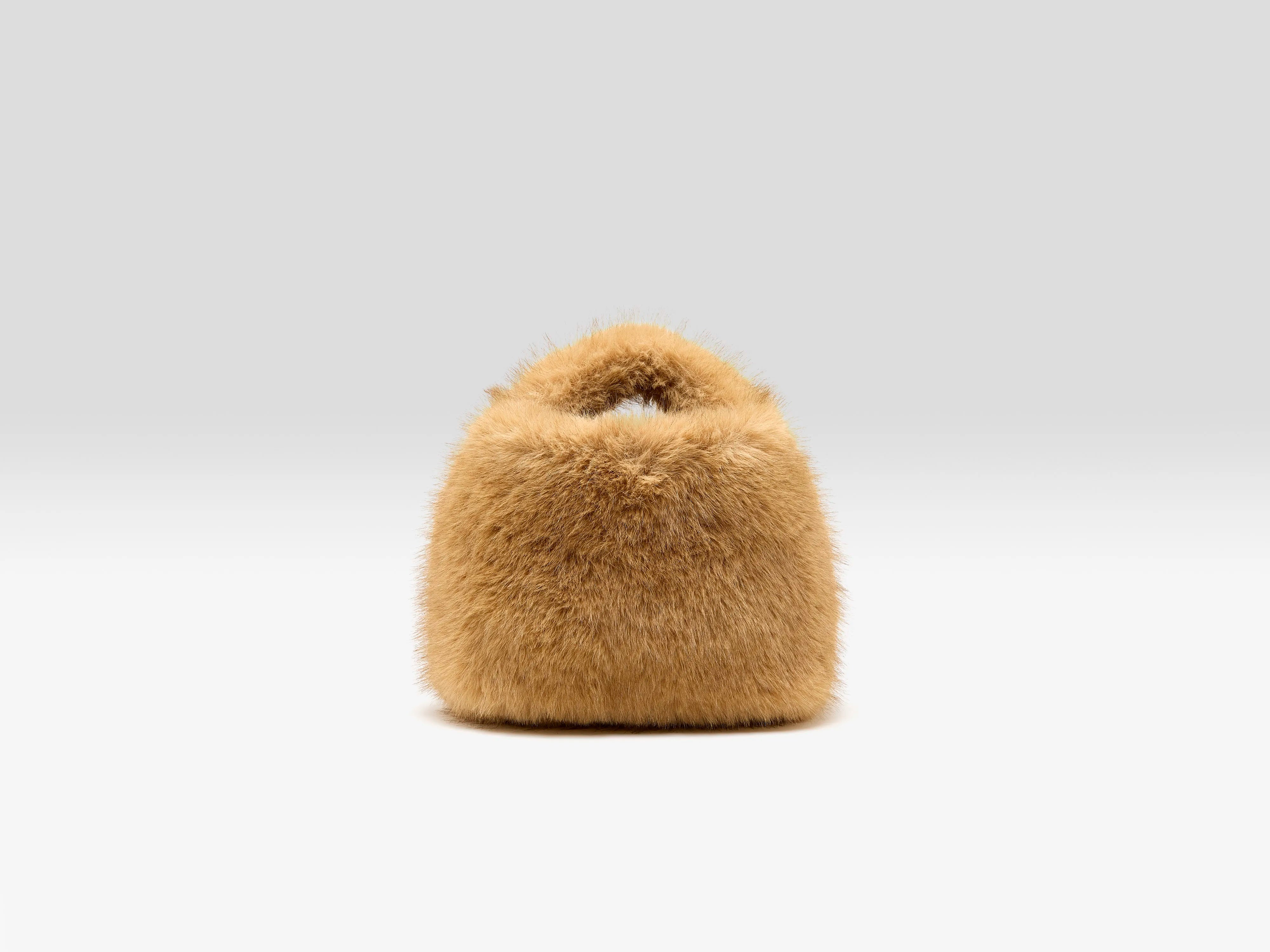 Sac à main en fausse fourrure Hochet (262 / W / AMBRE)