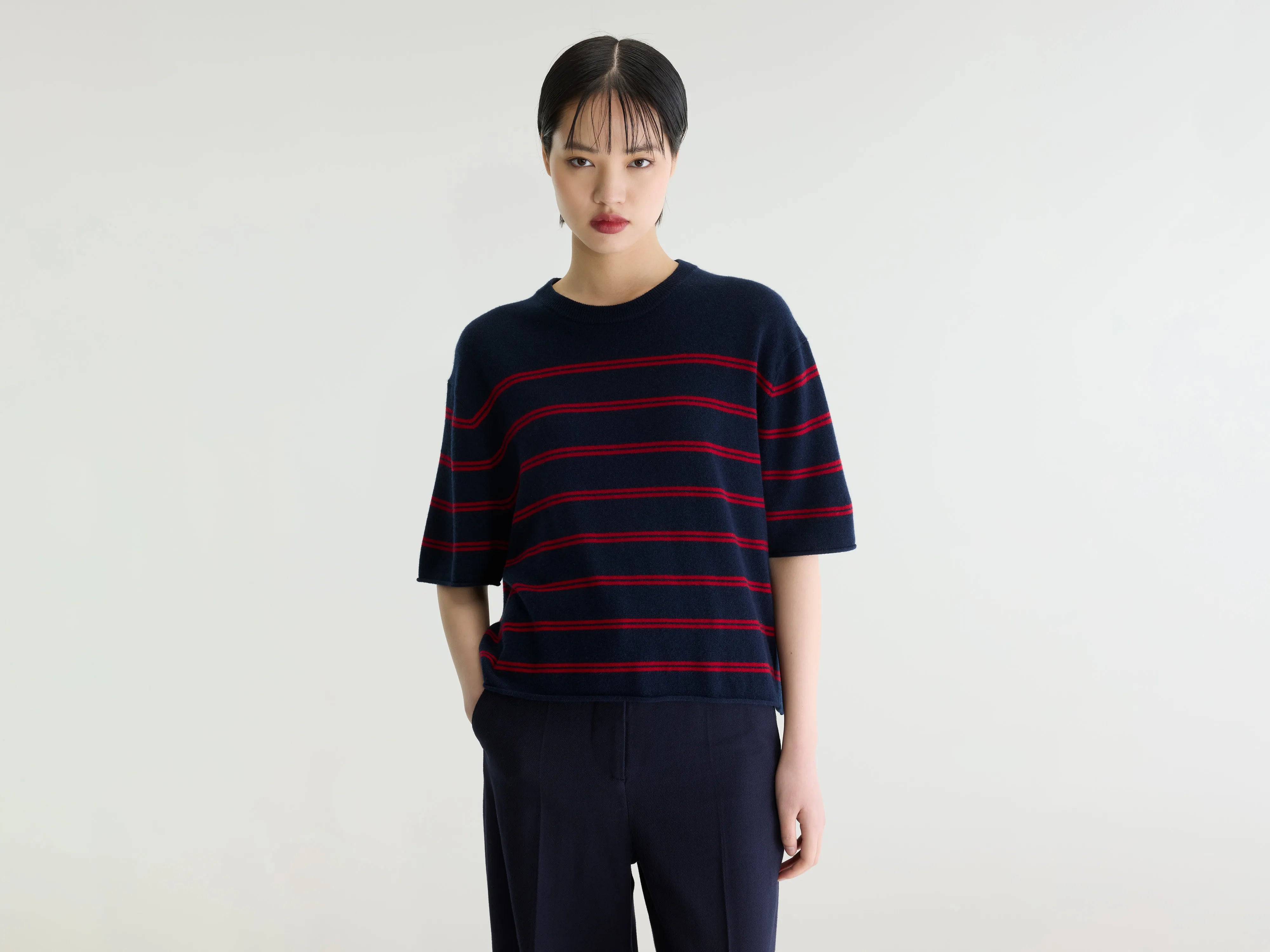 Pull à manches courtes Sonza (262 / W / STRIPE A)