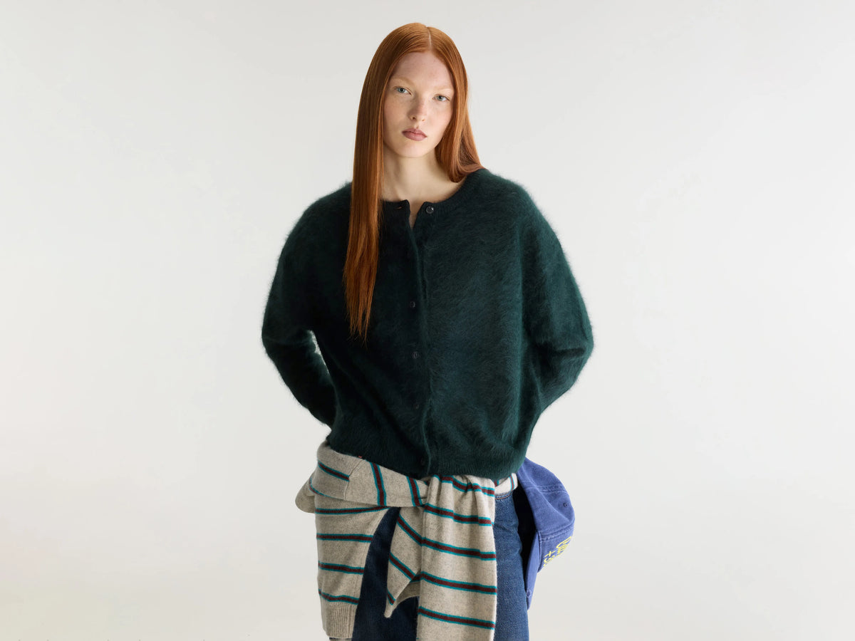 Dathan angora-blend cardigan (262 / W / JET SET)