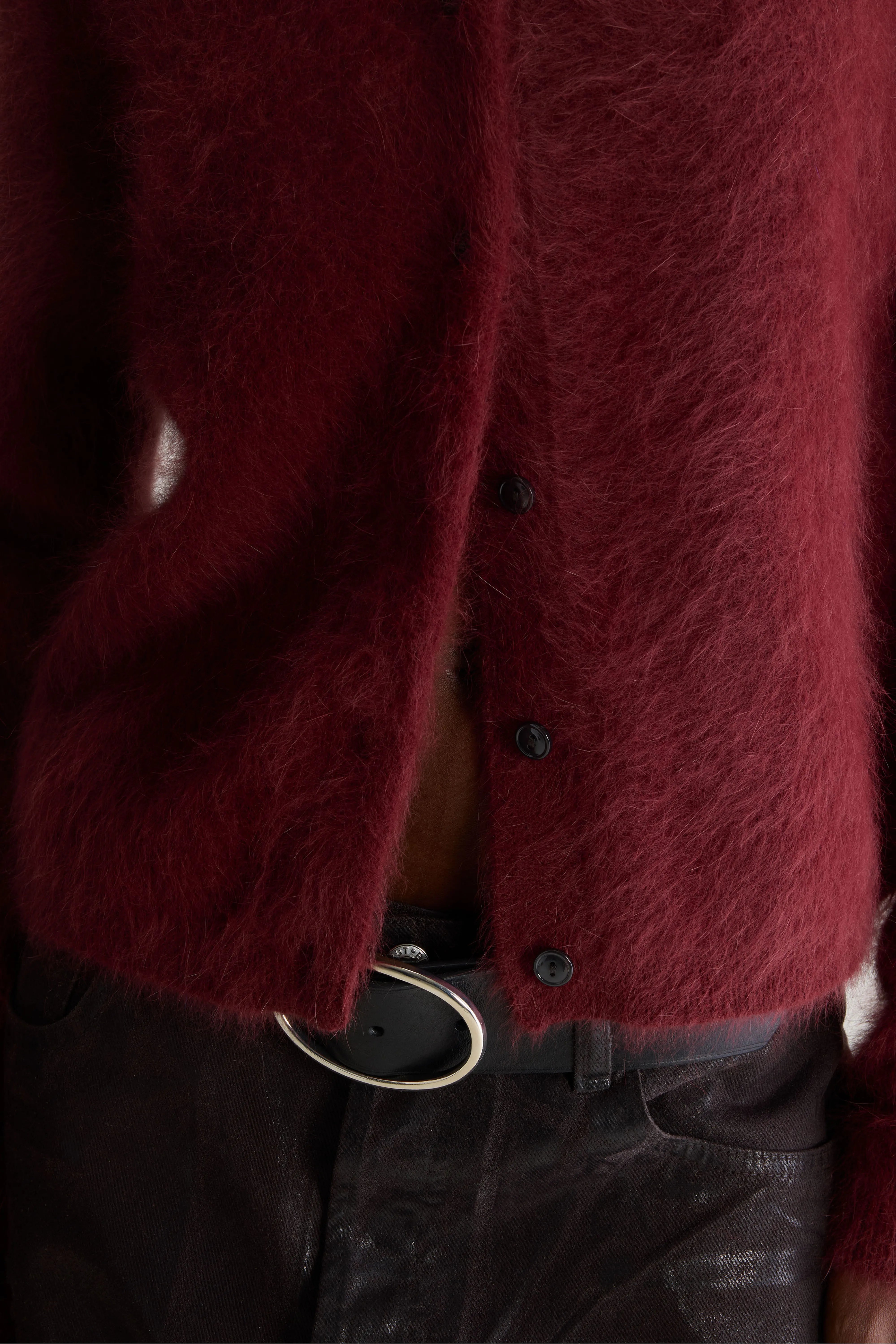 Cardigan en angora Datair (262 / W / GRENAT)