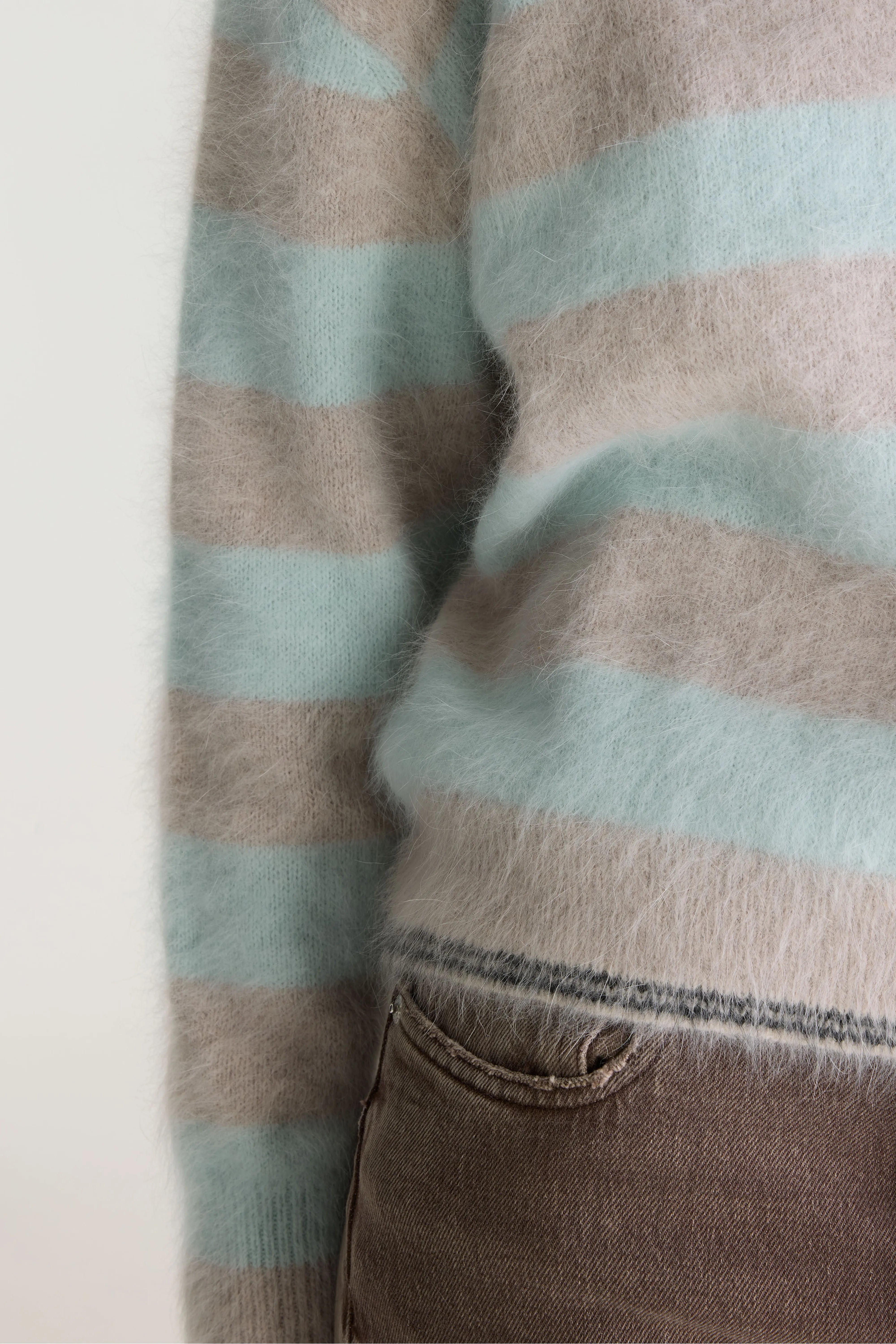 Datus angora-blend sweater (262 / W / STRIPE A)
