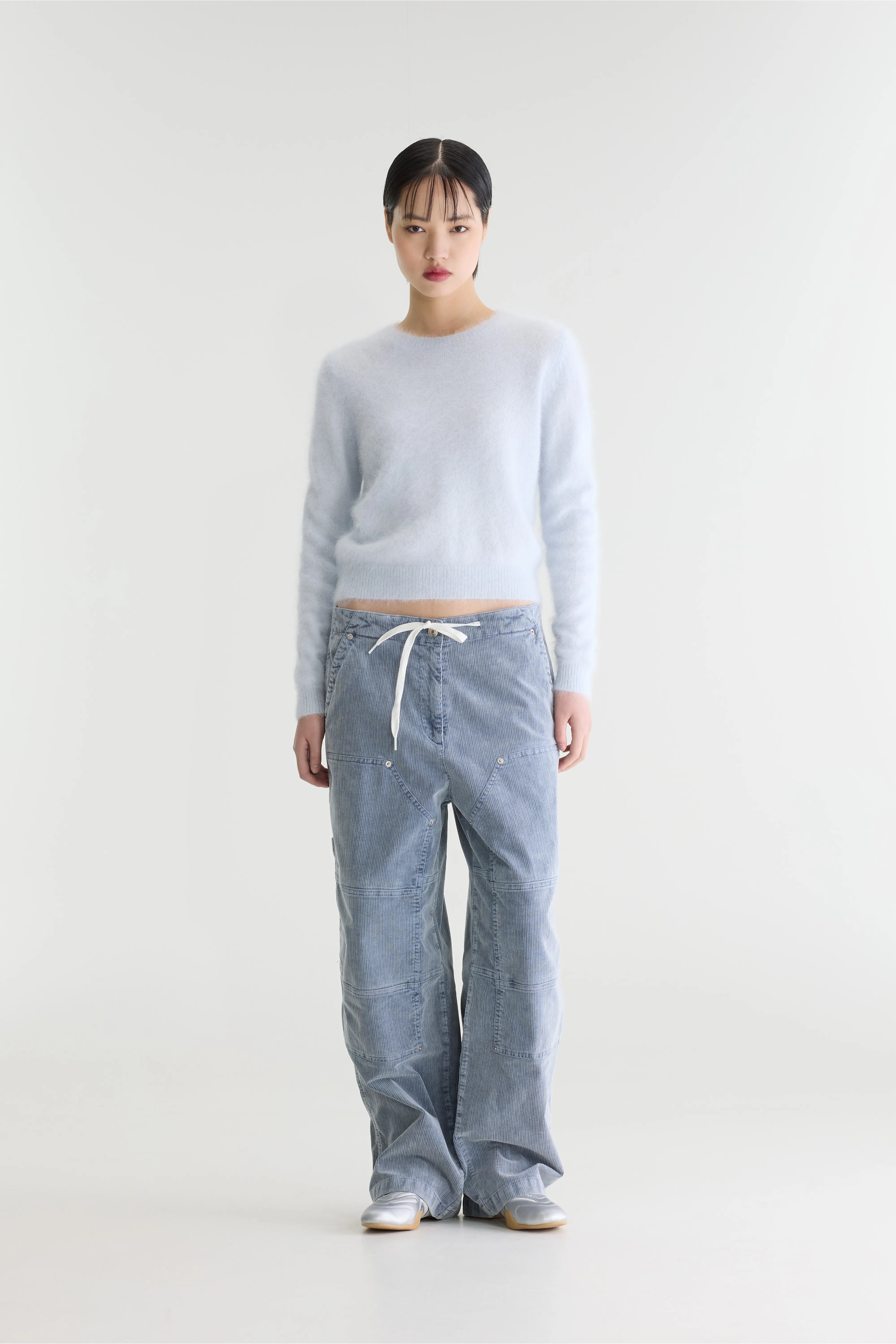 Datti angora-blend sweater (262 / W / BLUE DEW)