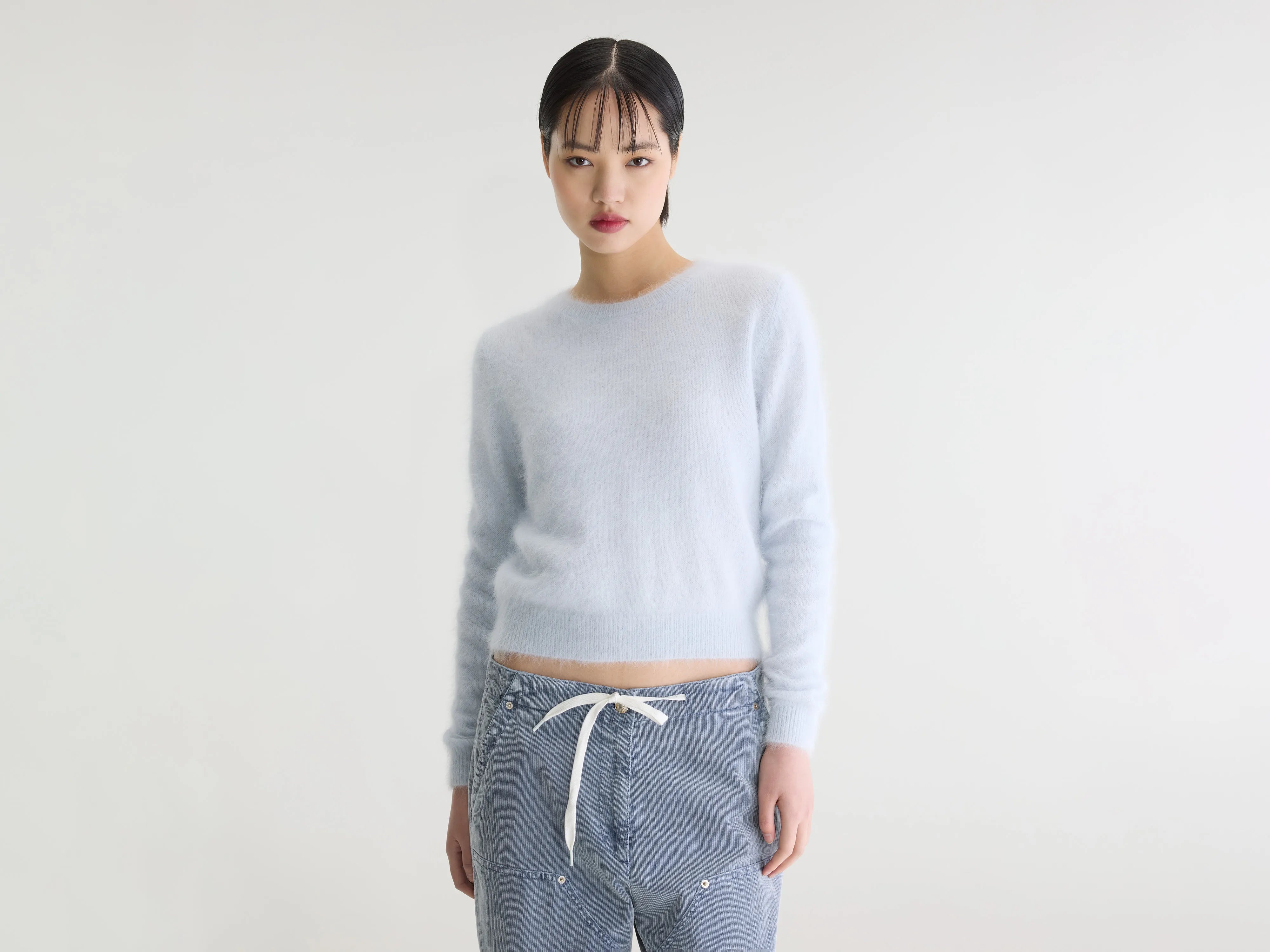 Datti angora-blend sweater (262 / W / BLUE DEW)