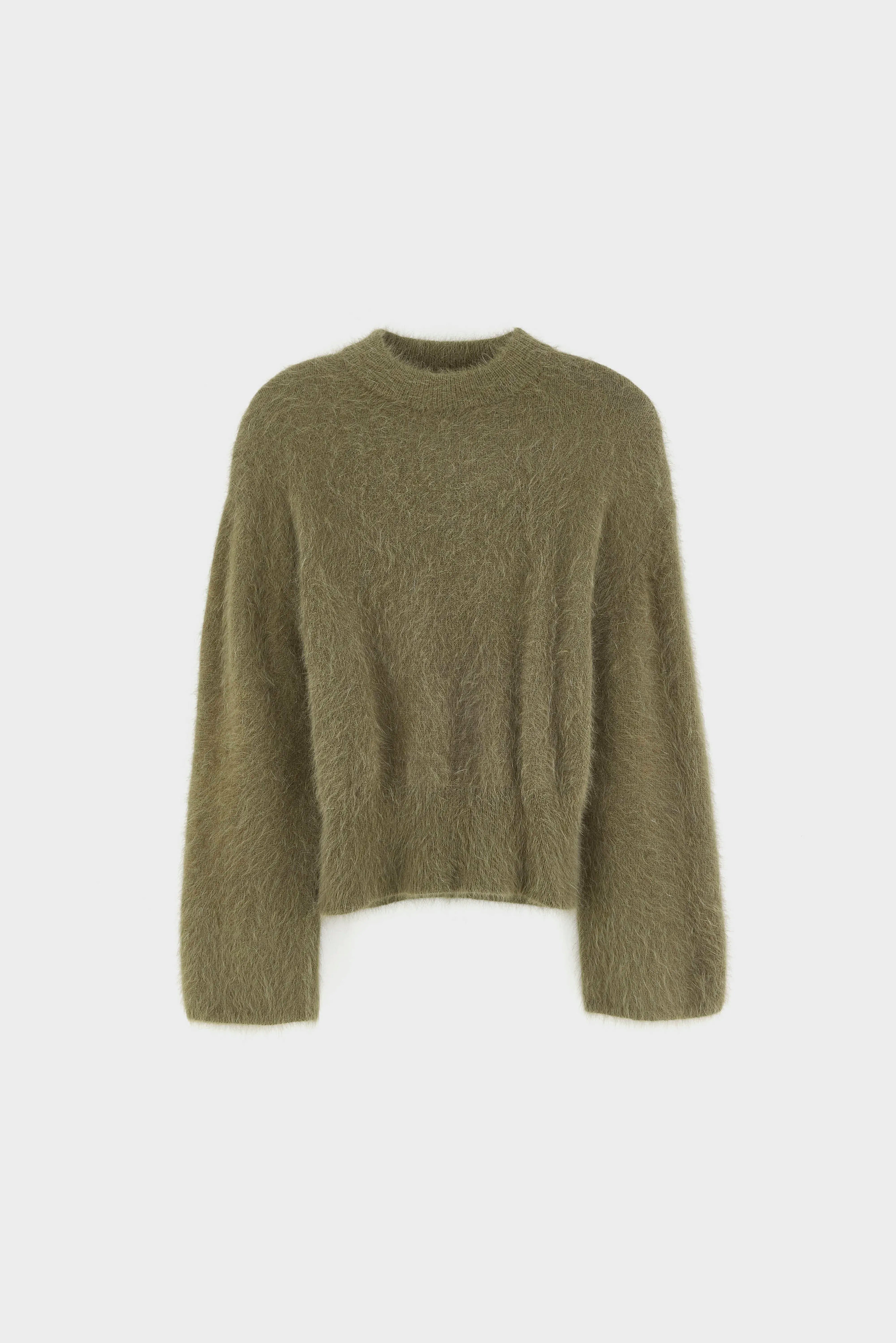 Dateko trui met ronde hals (262 / W / DUSTY OLIVE)