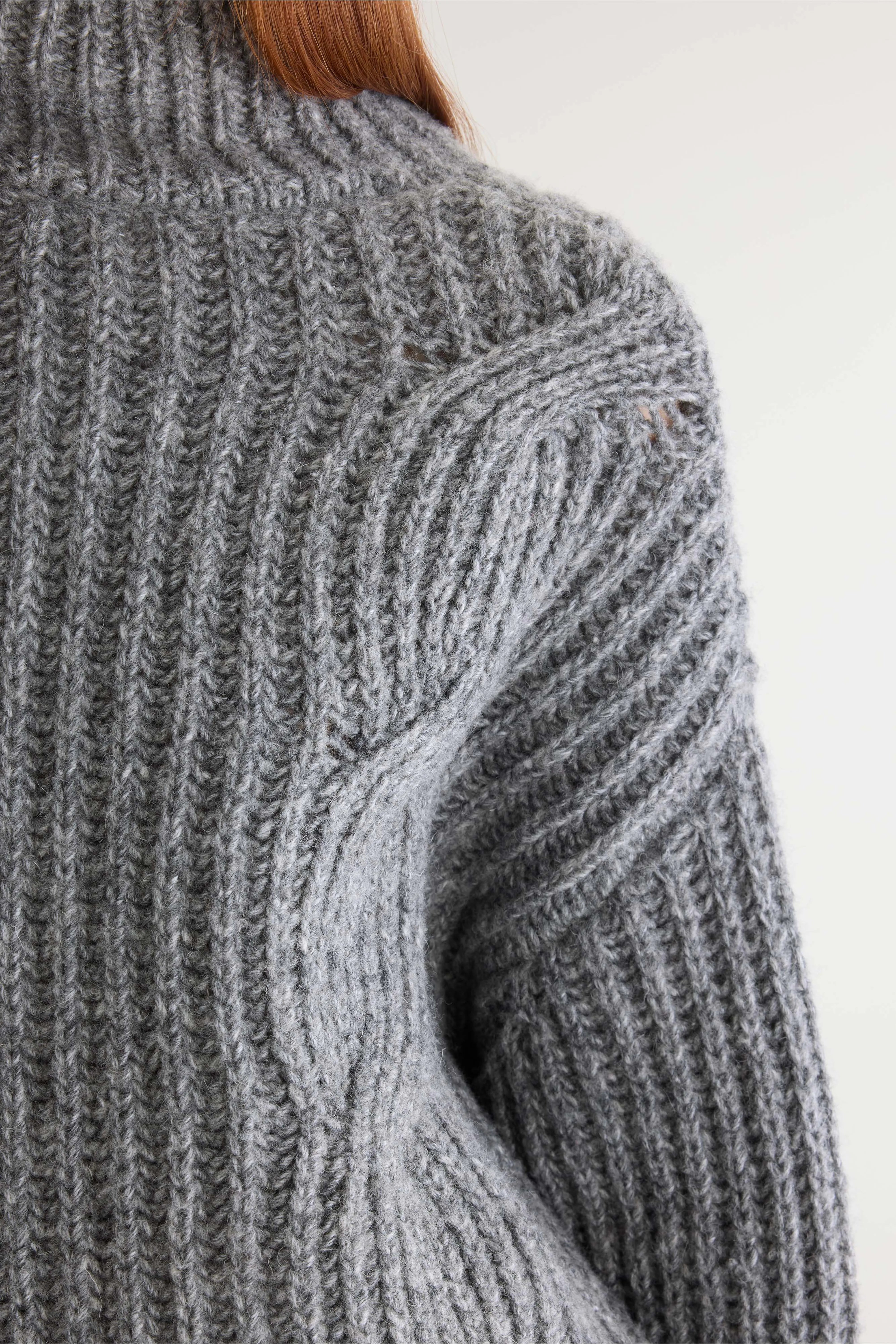 Pull col roulé Deteo (262 / W / MID GREY)