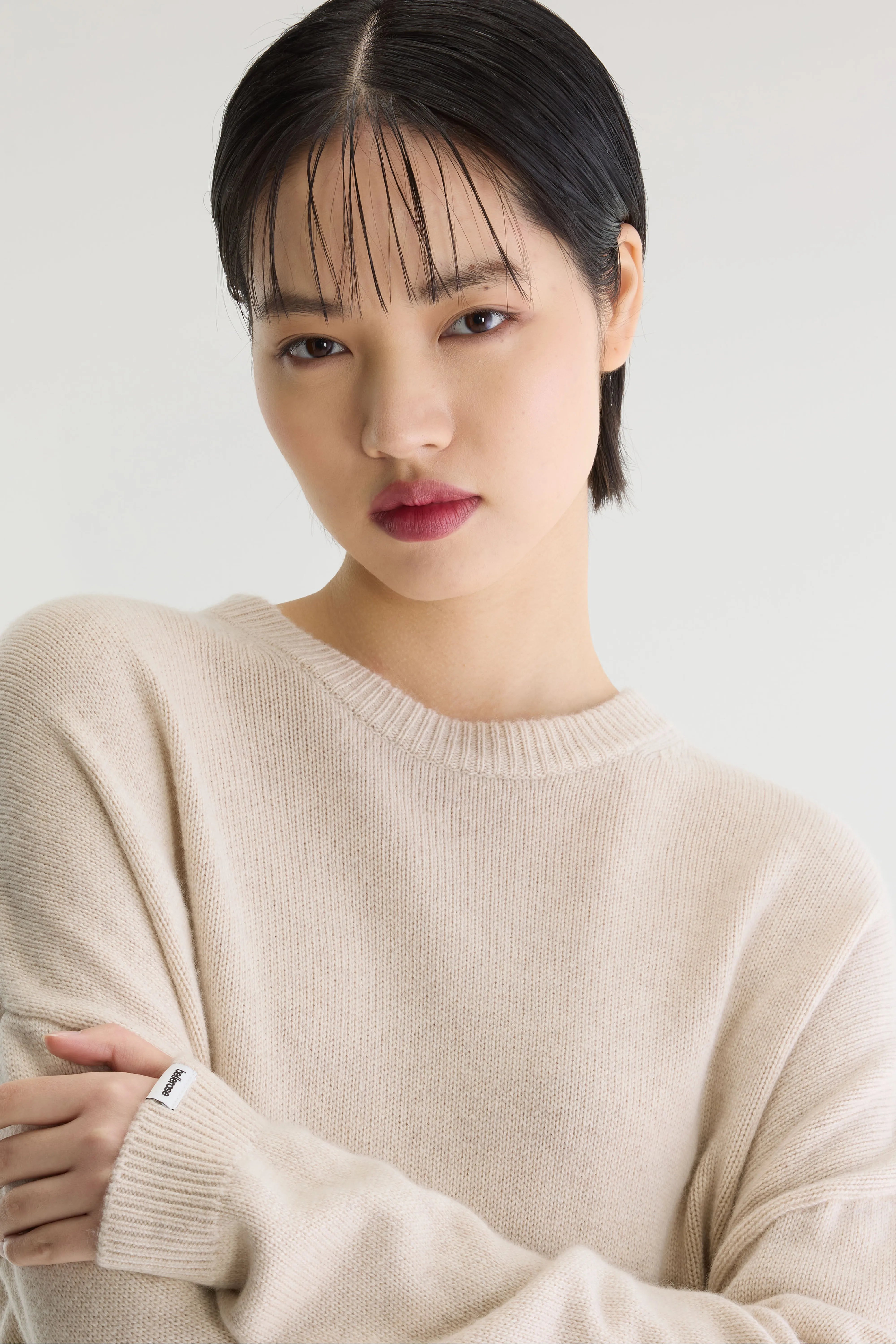 Syn crewneck cashmere sweater (262 / W / OATMEAL)