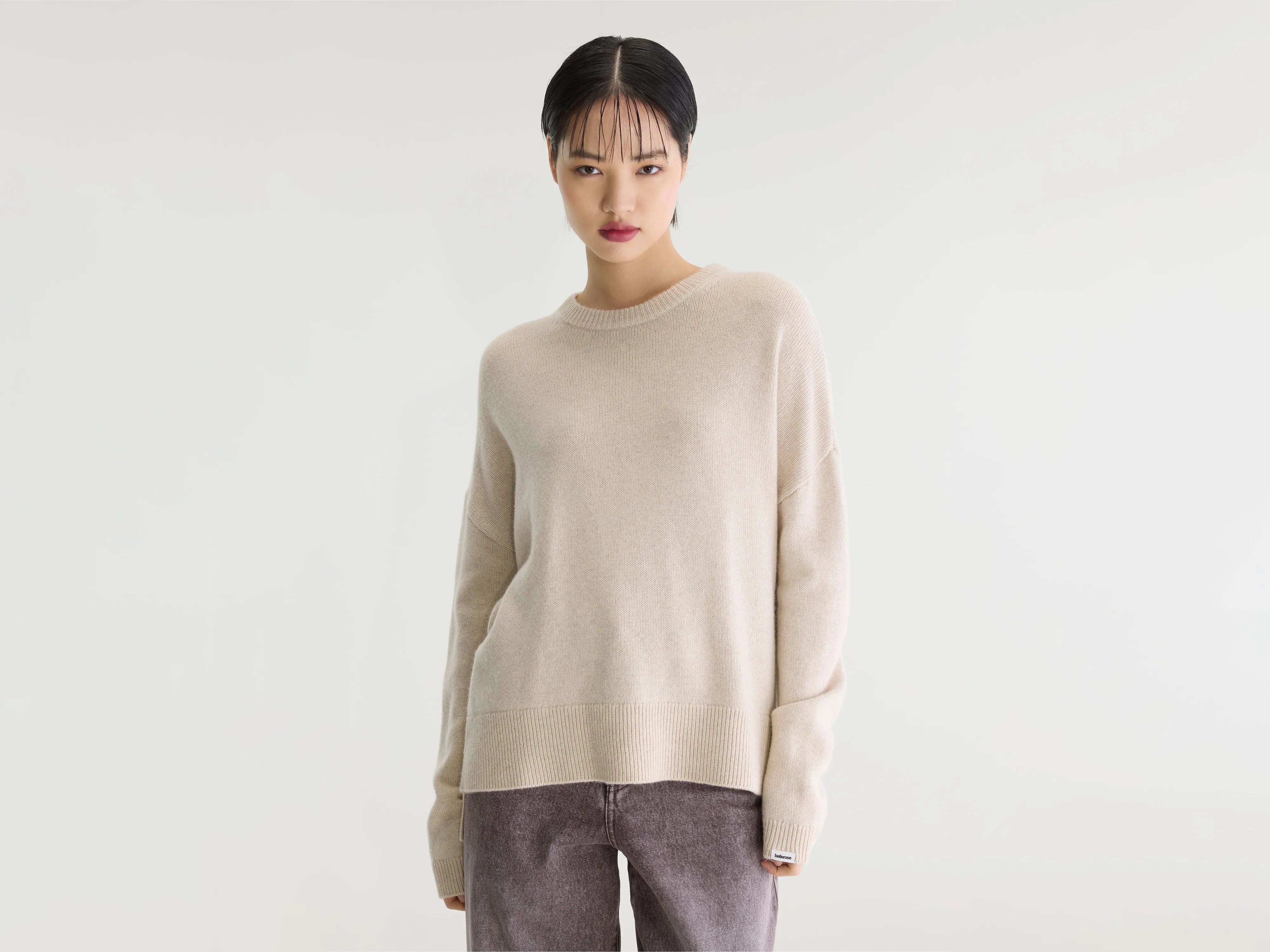 Syn crewneck cashmere sweater (262 / W / OATMEAL)