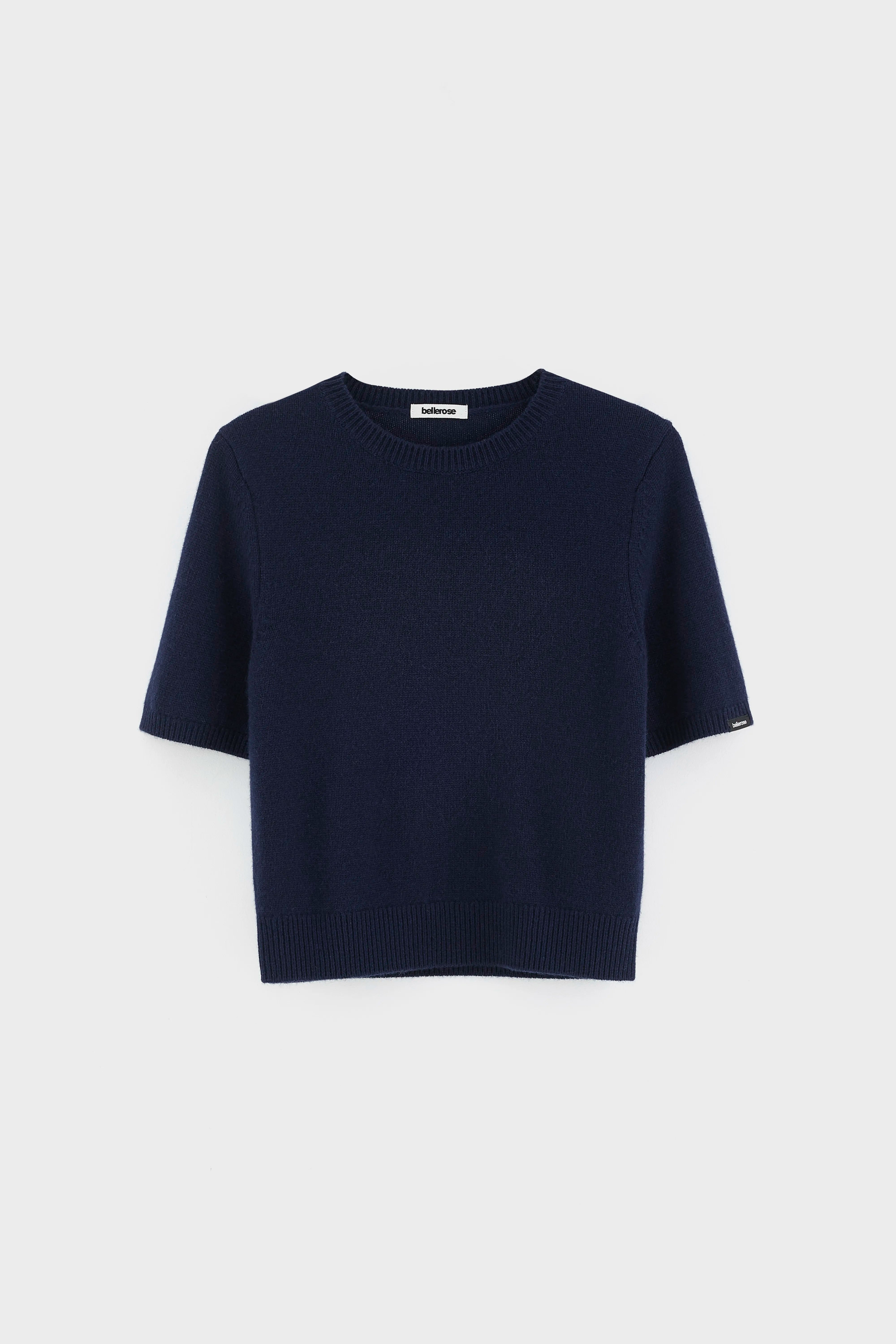 Pull à manches courtes en cachemire Synad (262 / W / NAVY)