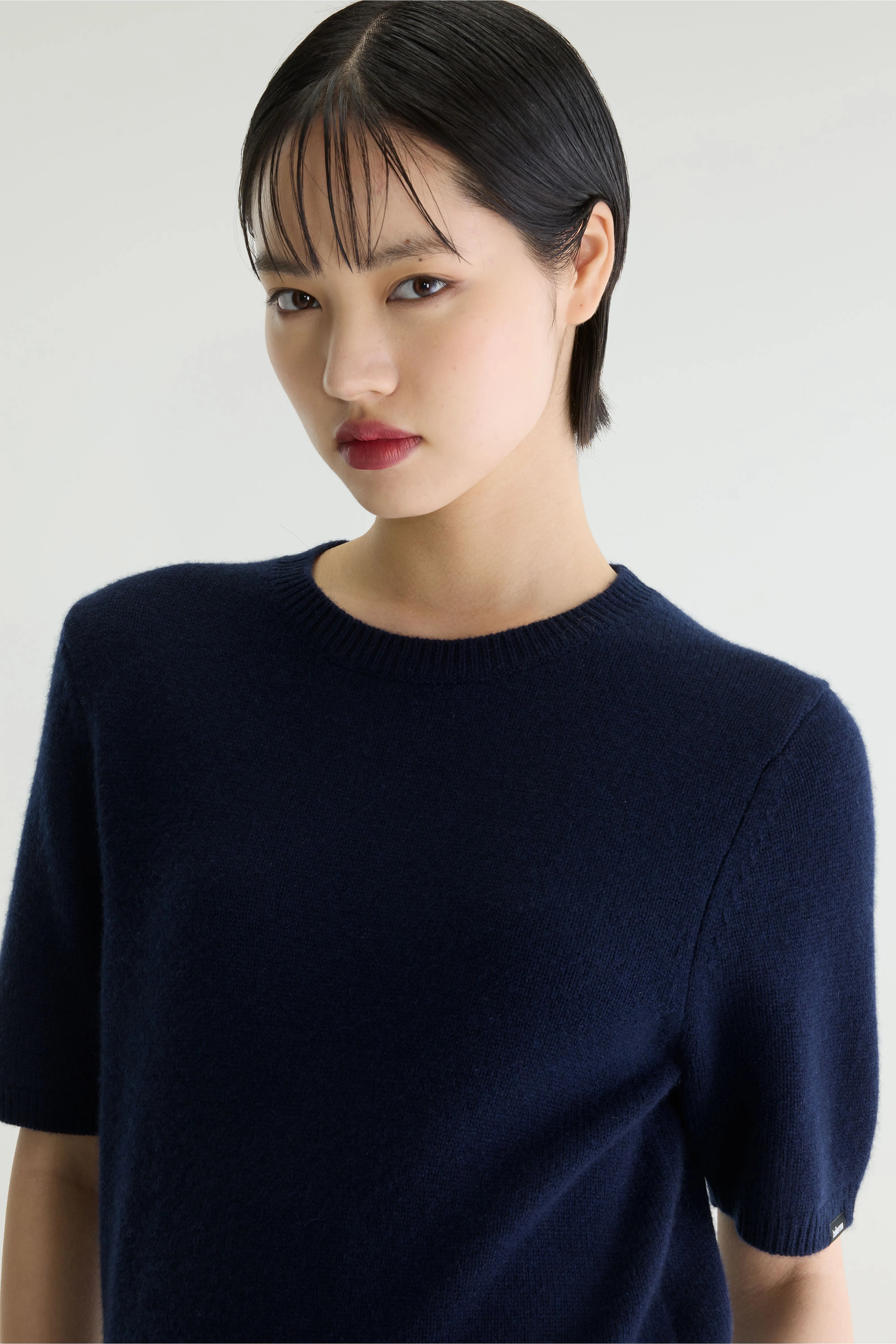 Pull à manches courtes en cachemire Synad (262 / W / NAVY)
