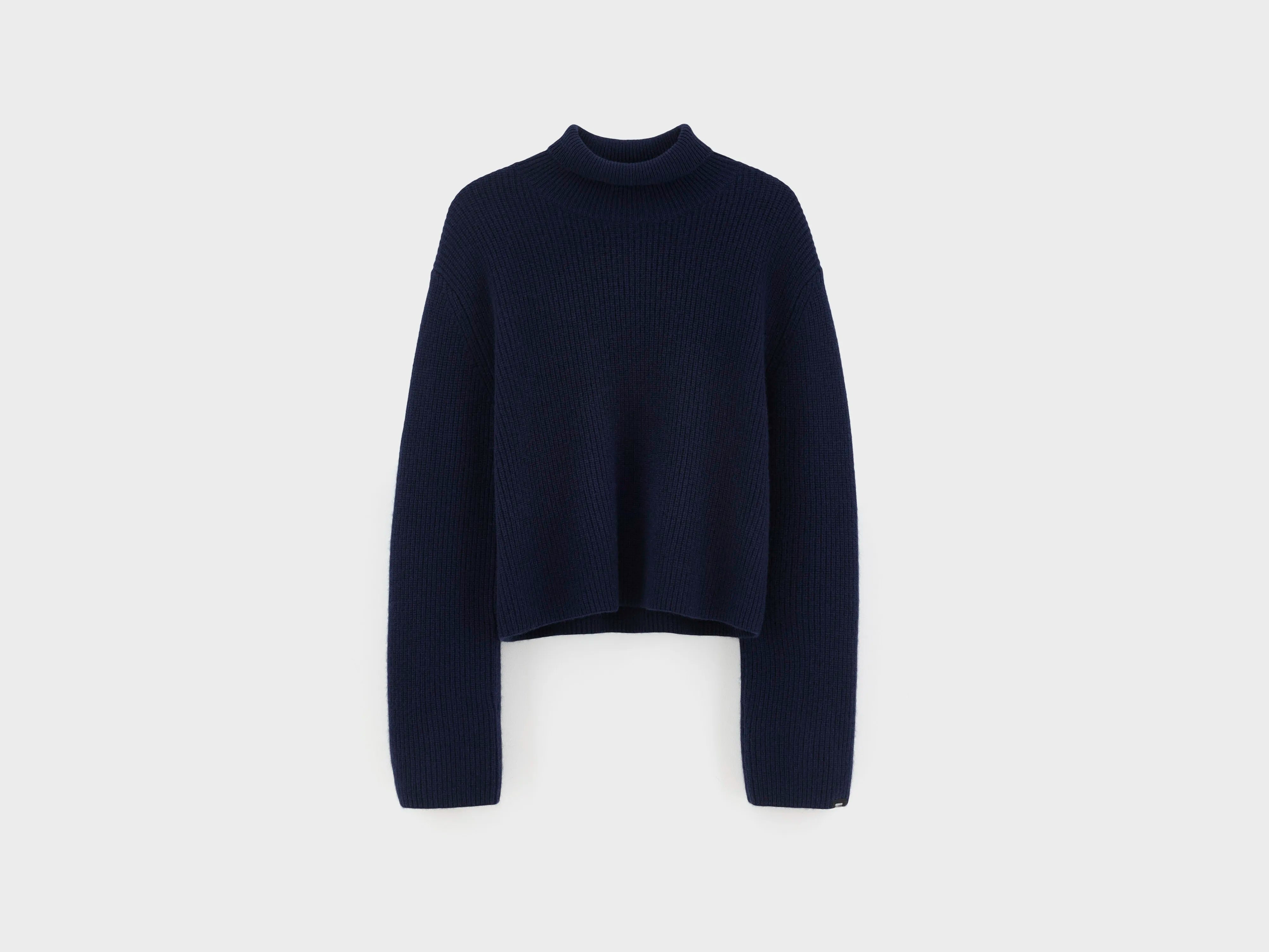 Synin funnel neck cashmere sweater (262 / W / NAVY)