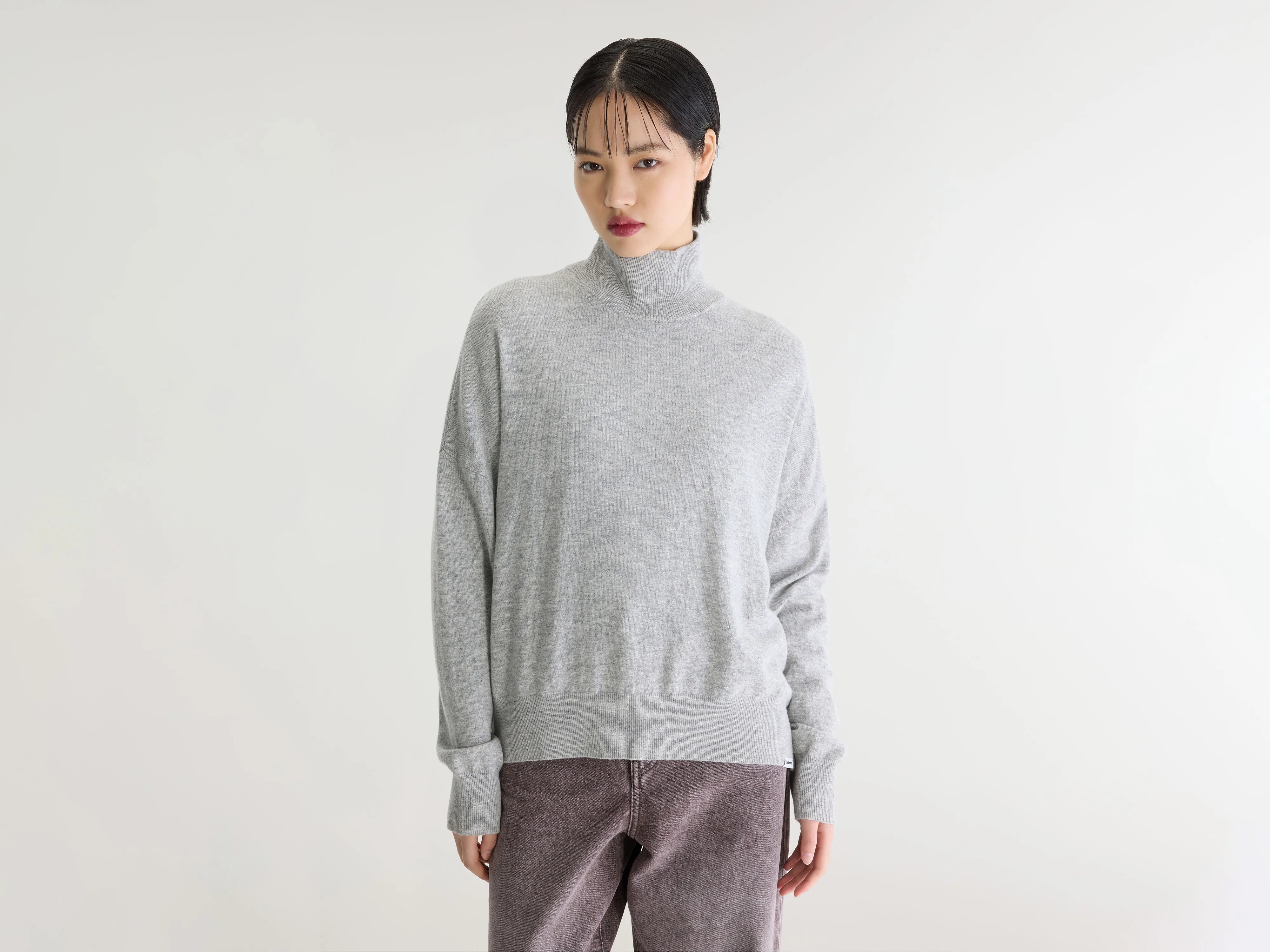 Pull à col cheminée Sonys (262 / W / LIGHT GREY)
