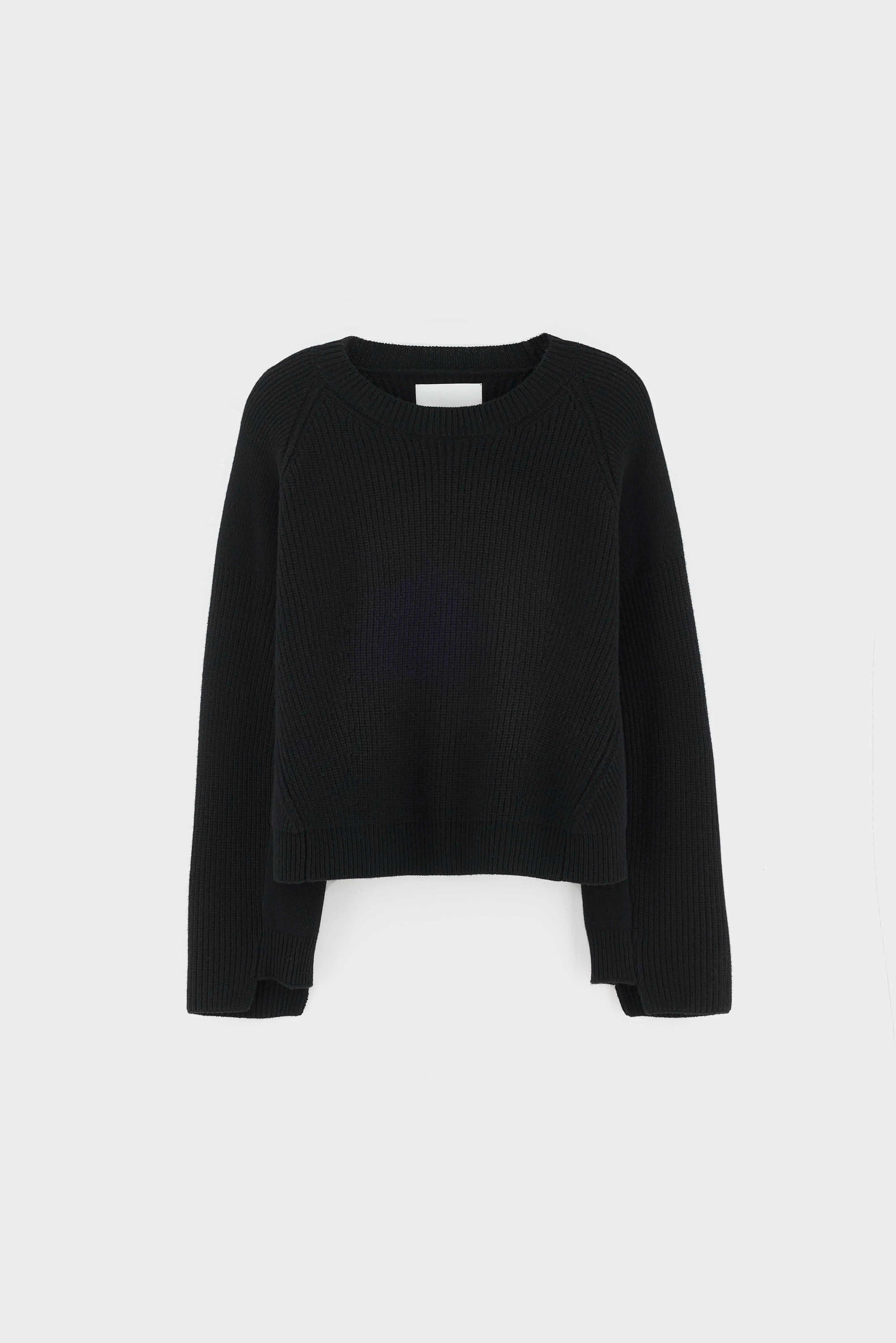 Pull court col rond Dorou (262 / W / BLACK)
