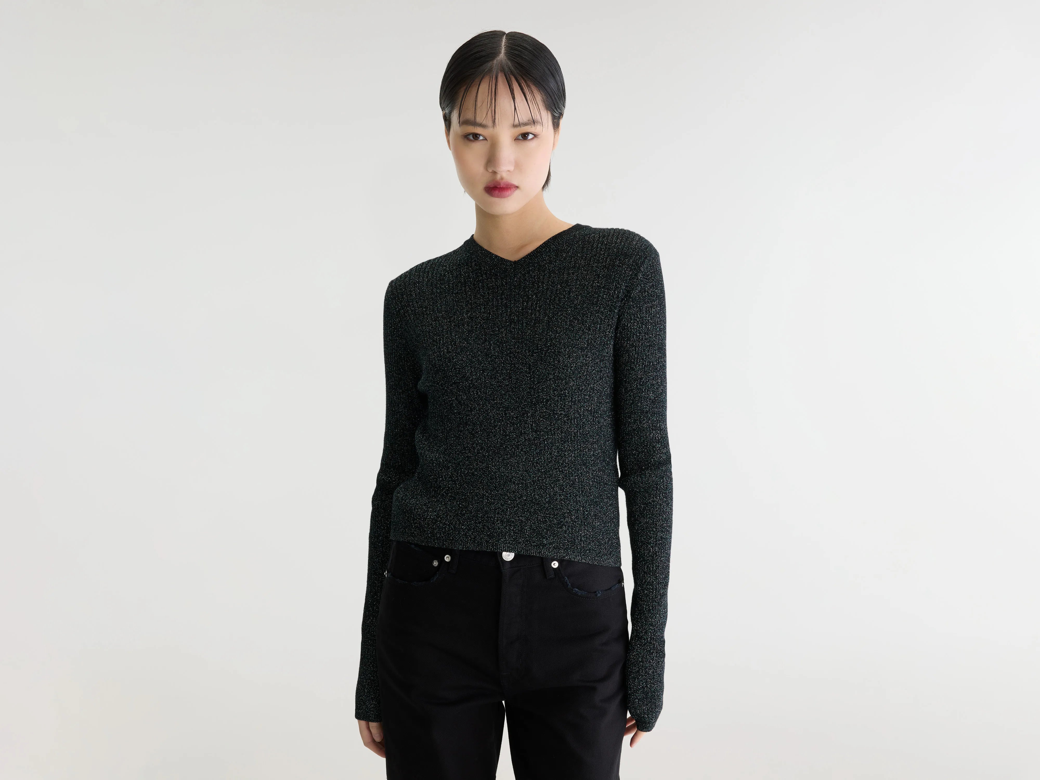 Laiu slim fit trui (262 / W / BLACK)