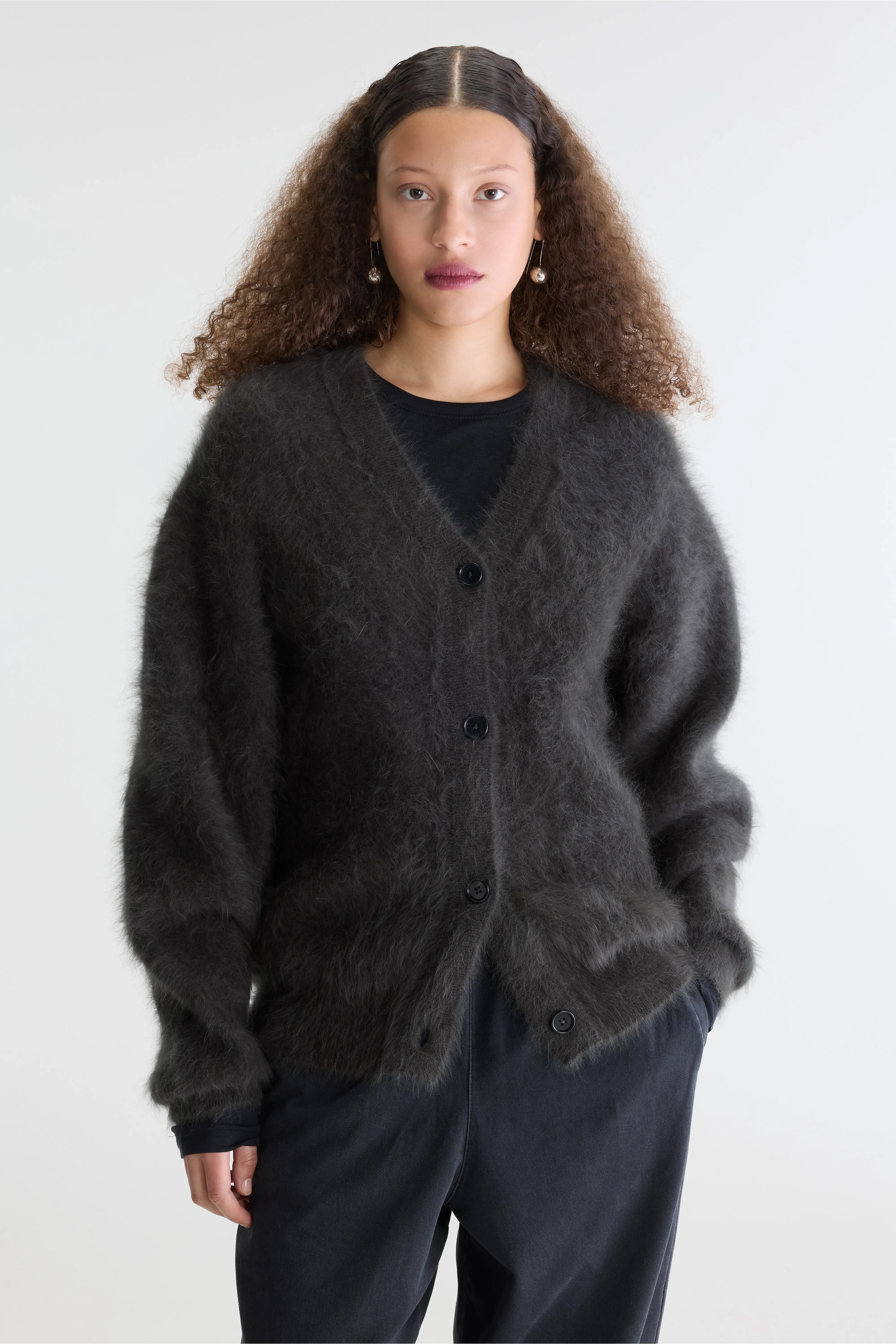 Cardigan en angora mélangé Datura (262 / W / PIRATE)