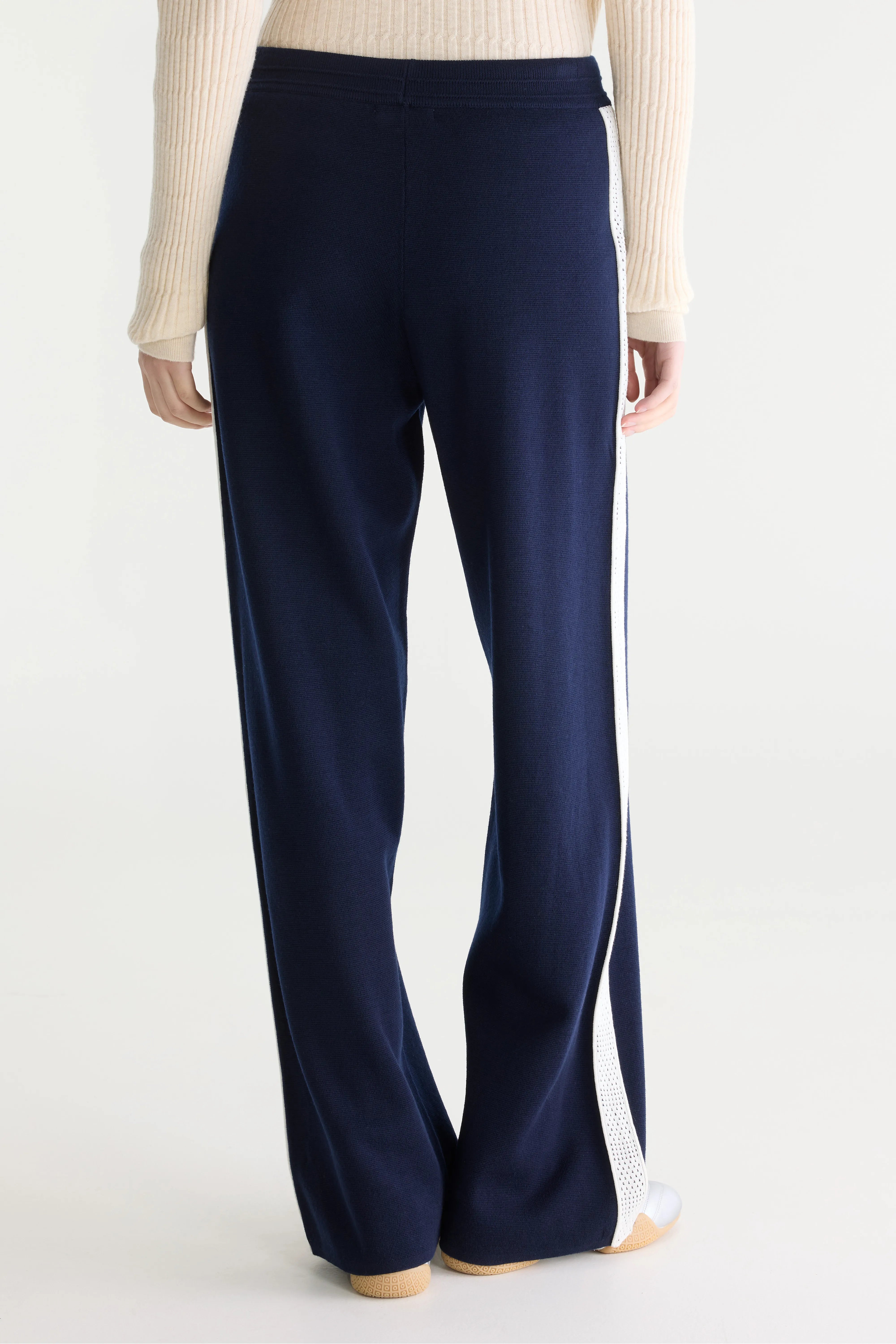 Douts rechte gebreide joggingbroek (262 / W / NAVY)
