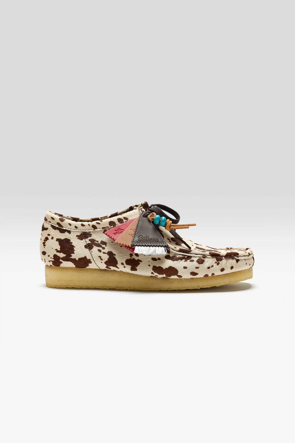 Wallabee Brown Cow Print for Men (262 / M / BROWN)