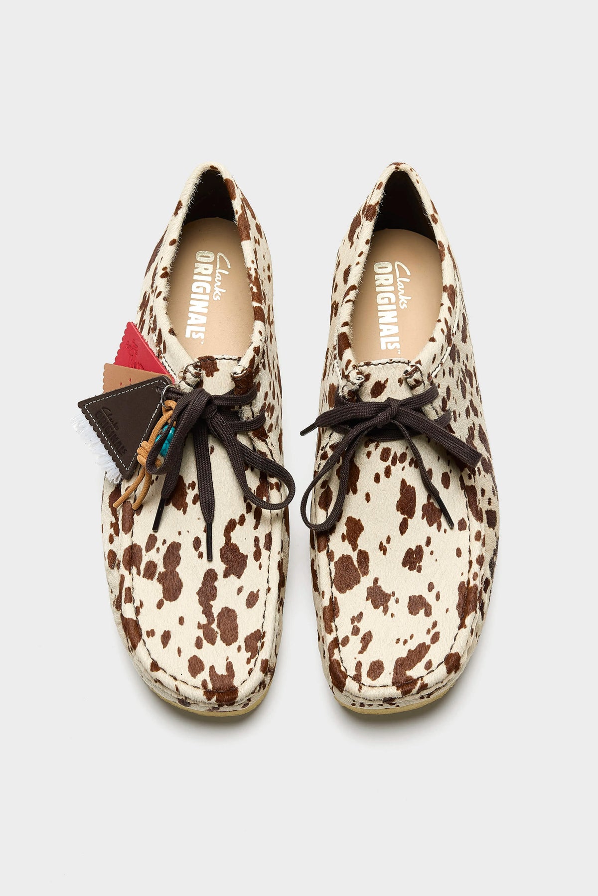 Wallabee Brown Cow Print for Men (262 / M / BROWN)
