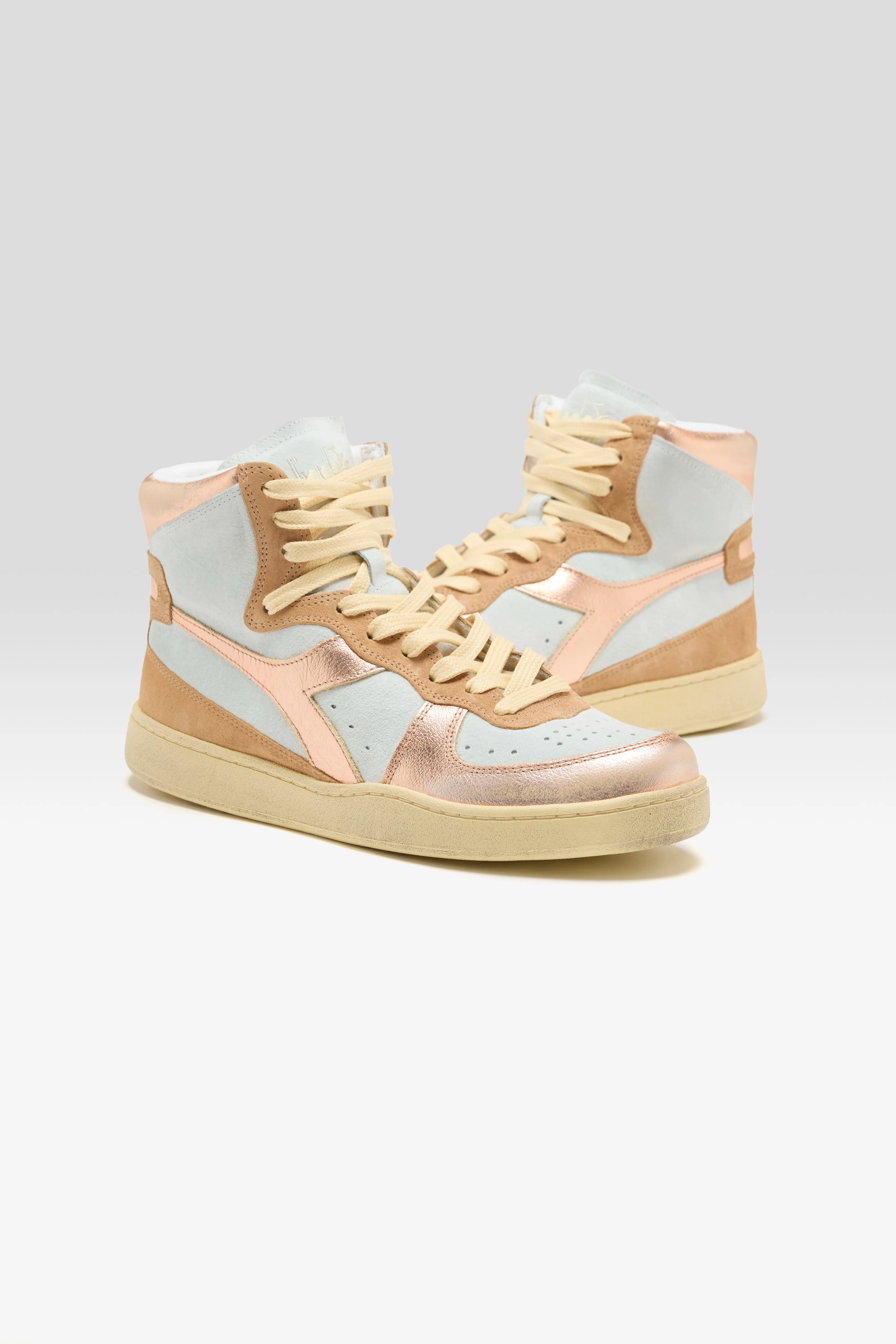 Mi Basket Metal Pigskin Used voor Vrouwen (261 / W / PINK GOLD)