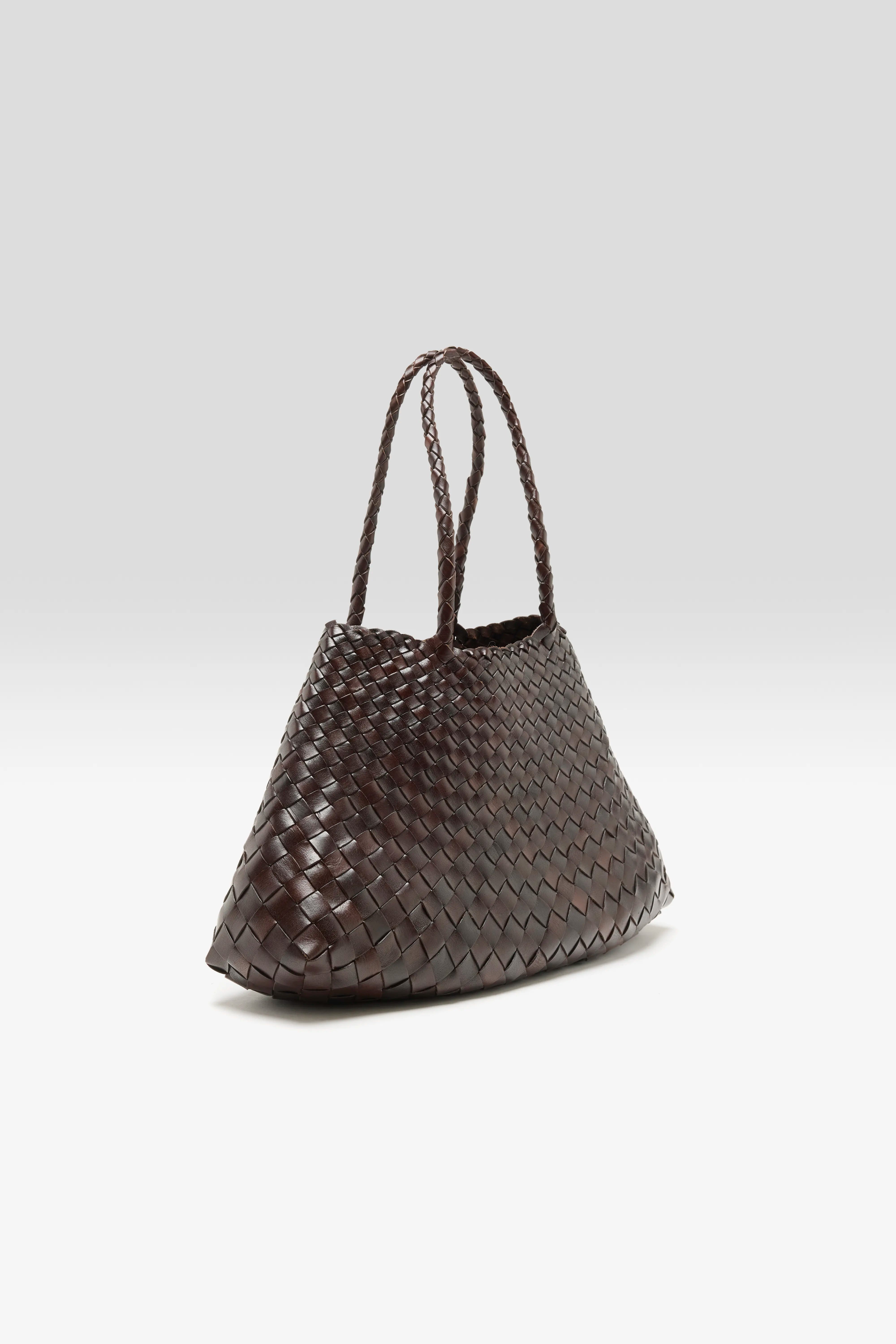 Santa Croce Big Woven Leather Bag (251 / W / BROWN)